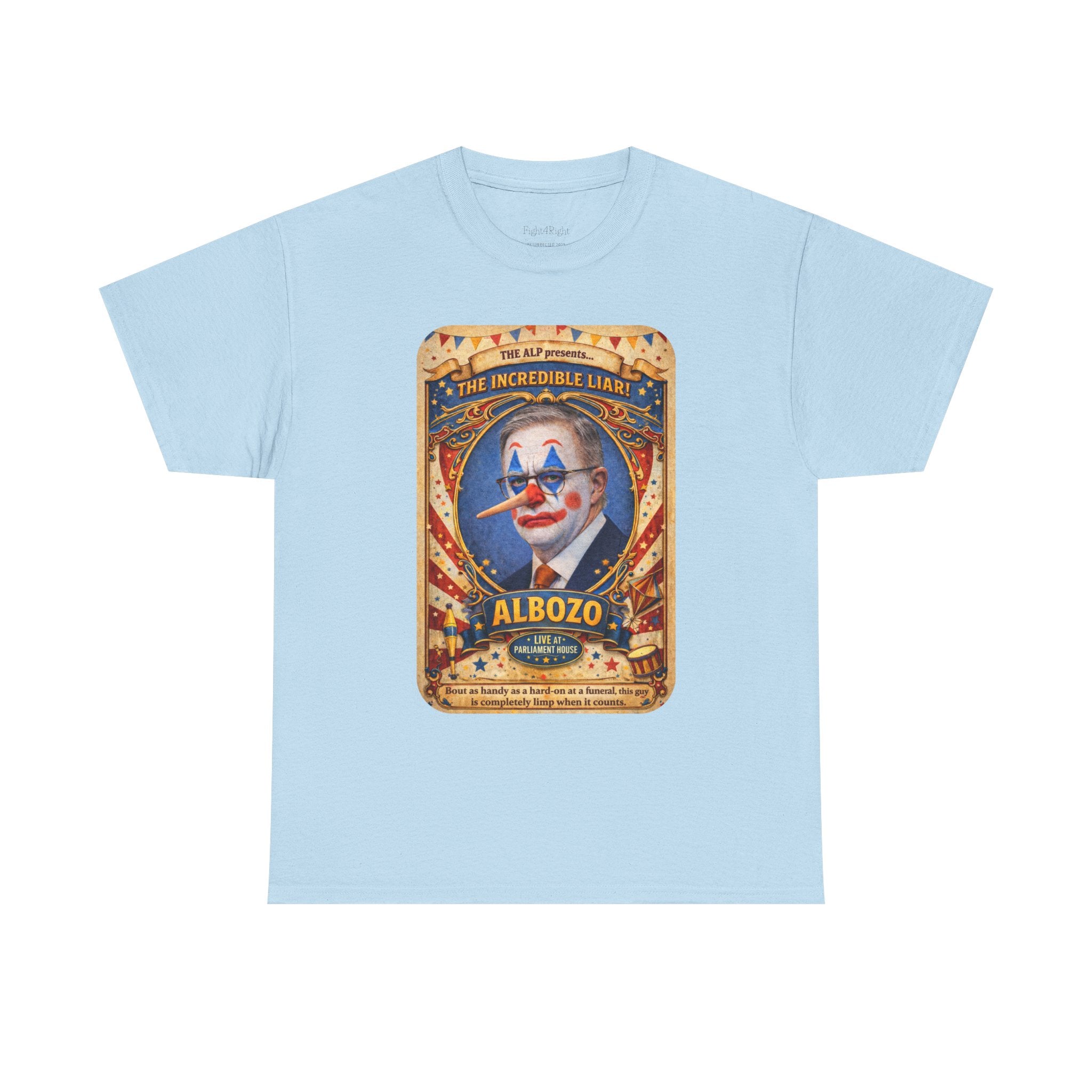 ALBOZO The incredible liar! Political satire tee