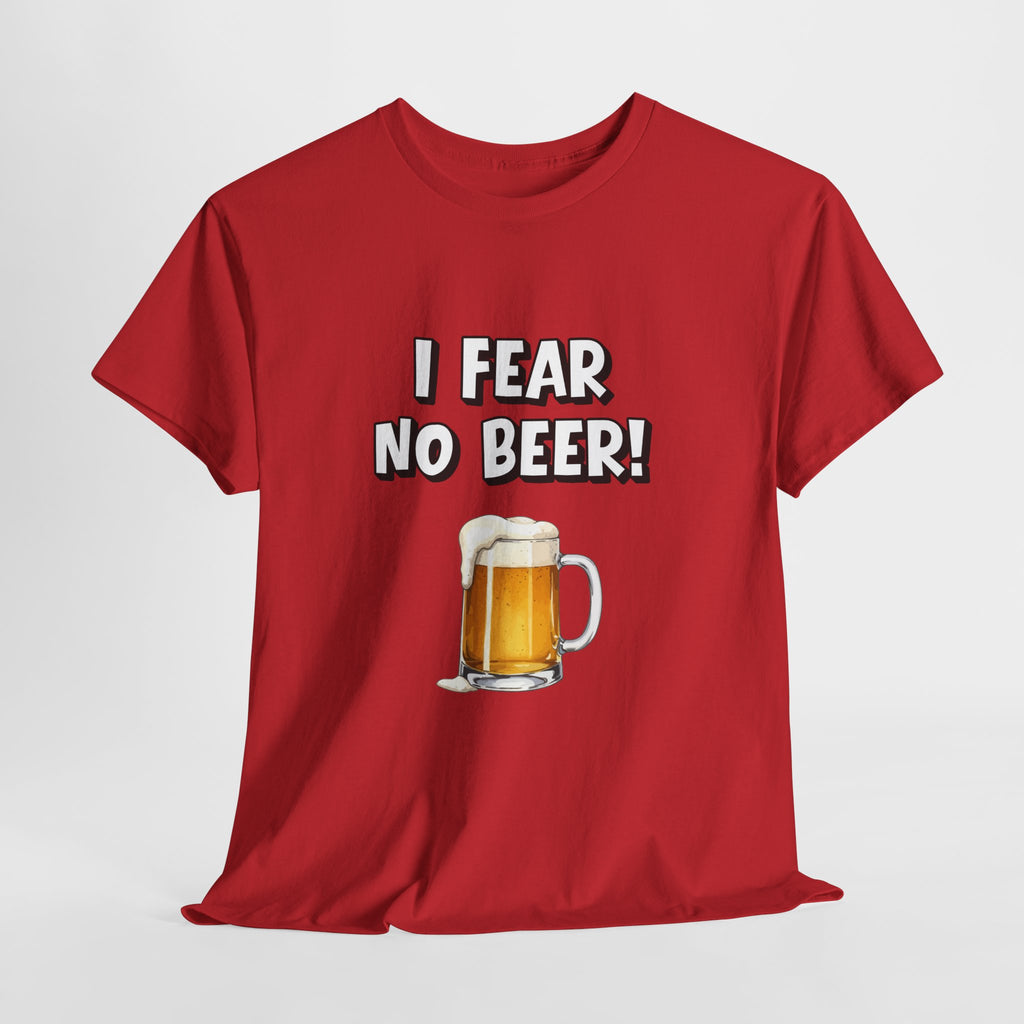 I Fear No Beer T-Shirt – Funny Beer Mug Graphic Tee for Beer Lovers