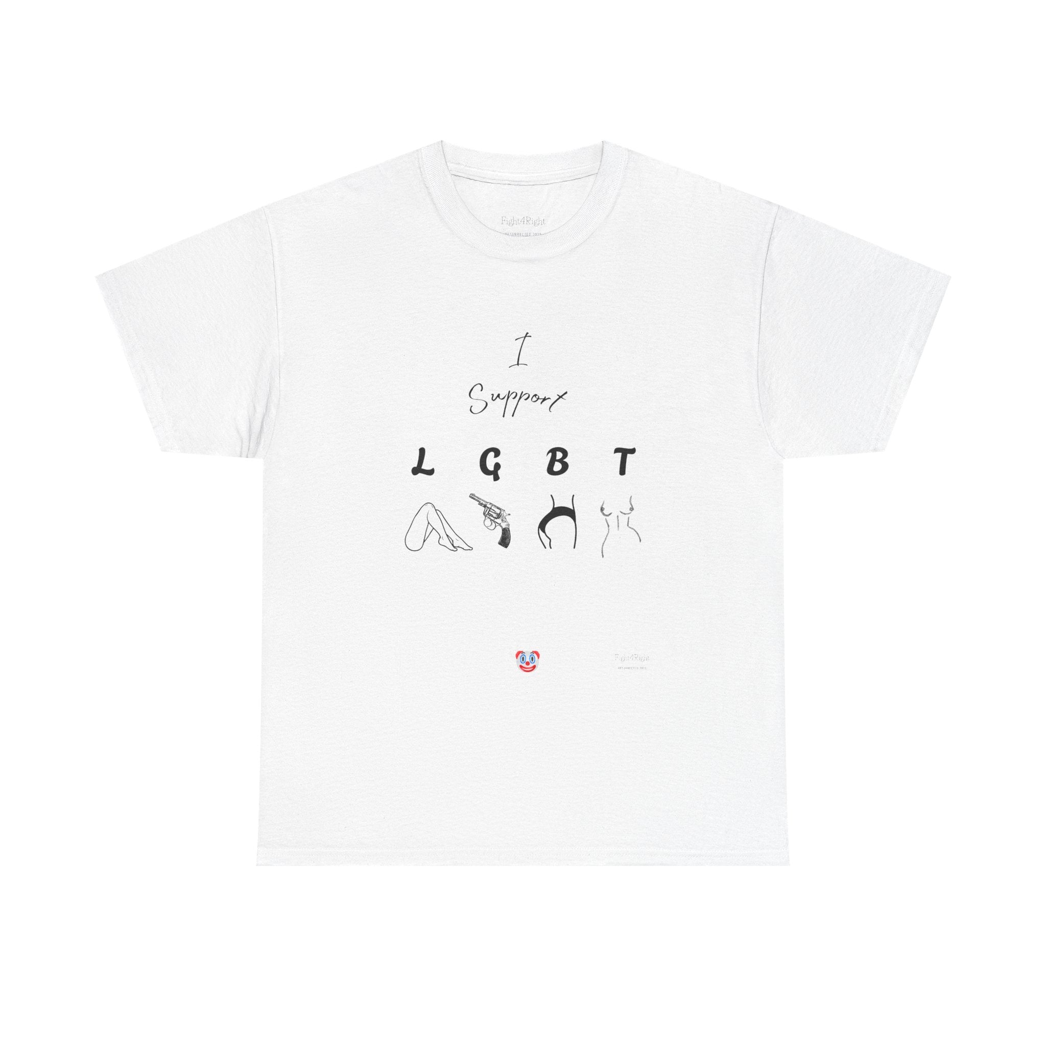 I SUPPORT LGBT T-Shirt | Cheeky Aussie Visual Pun