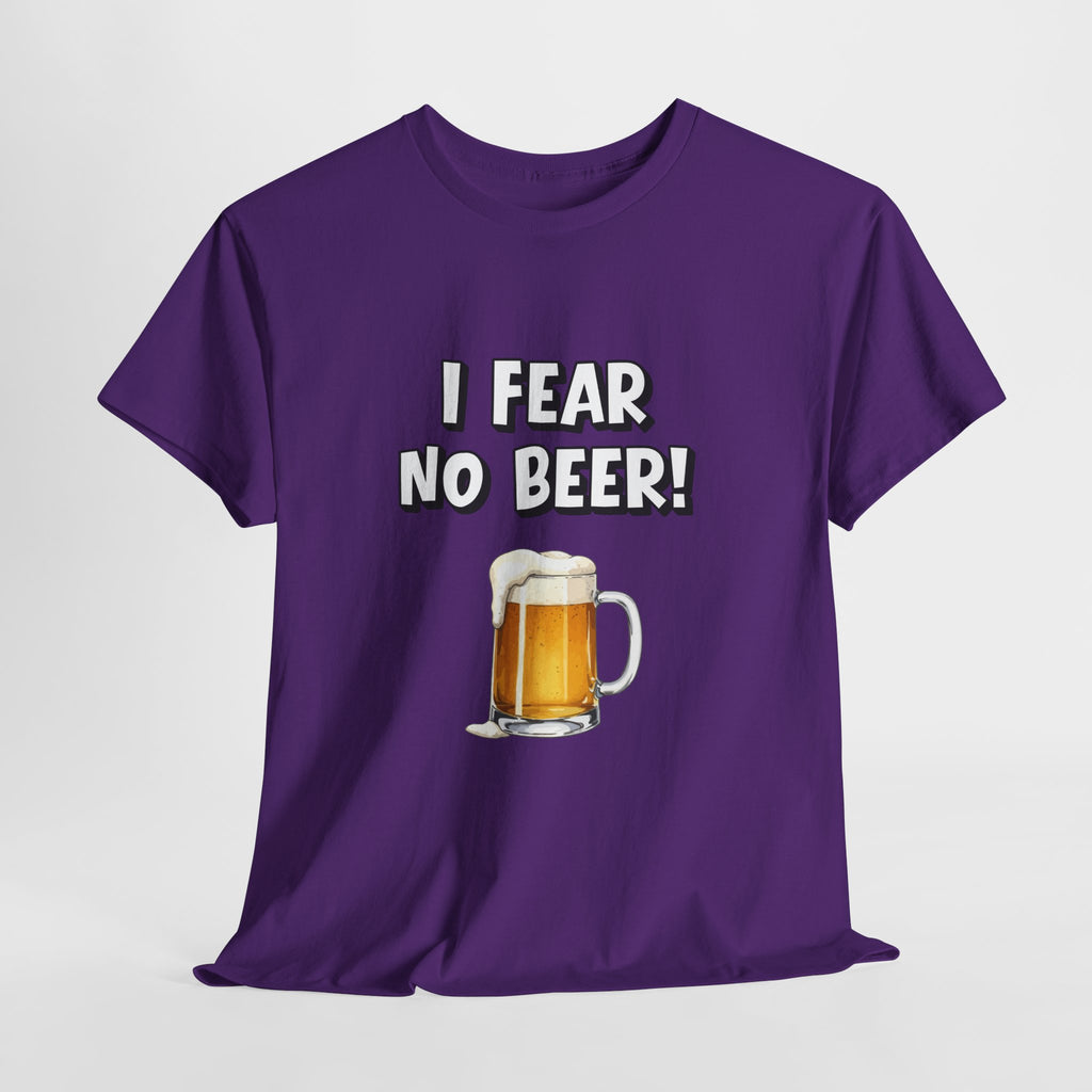 I Fear No Beer T-Shirt – Funny Beer Mug Graphic Tee for Beer Lovers