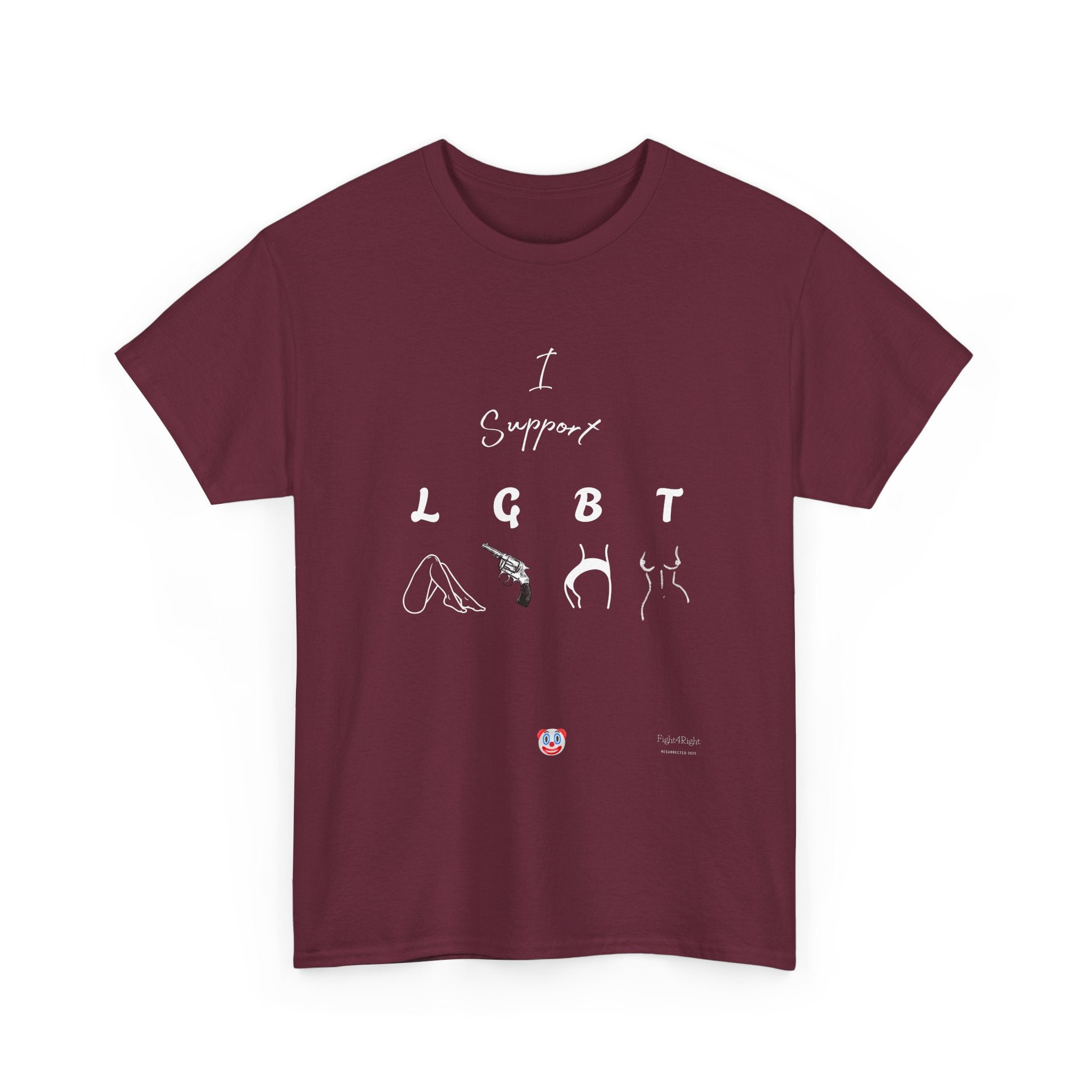 I SUPPORT LGBT T-Shirt | Cheeky Aussie Visual Pun