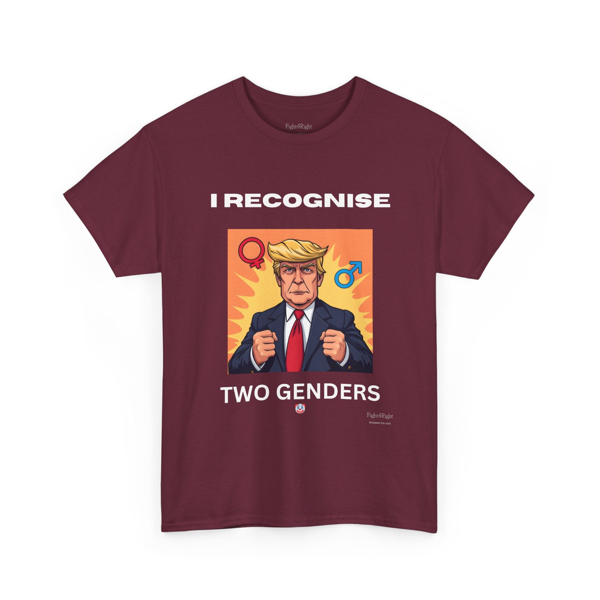 Trump: I Recognize 2 Genders Political Satire Tee