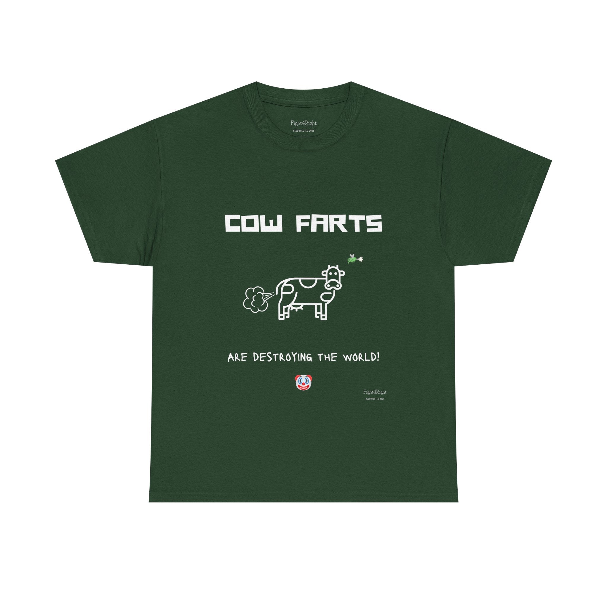 Cow Farts Are Destroying the World T-Shirt – Funny Climate Satire Tee