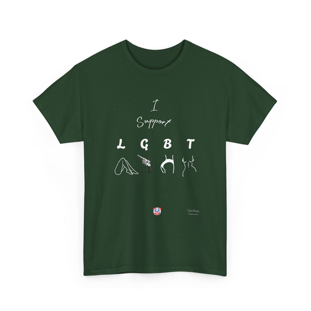I SUPPORT LGBT T-Shirt | Cheeky Aussie Visual Pun