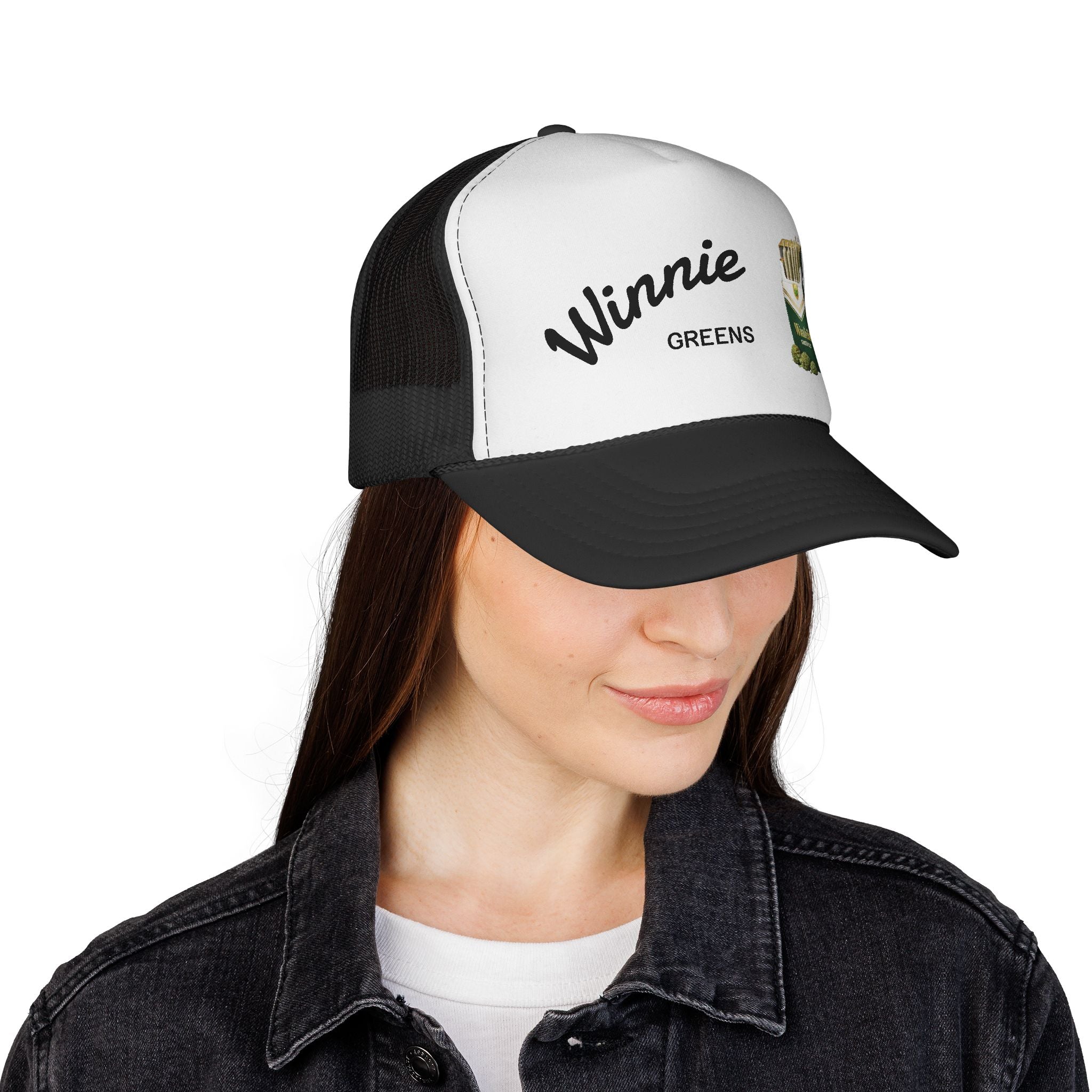 Trucker Cap — "Winnie Greens" Vintage Cigarette Pack Design
