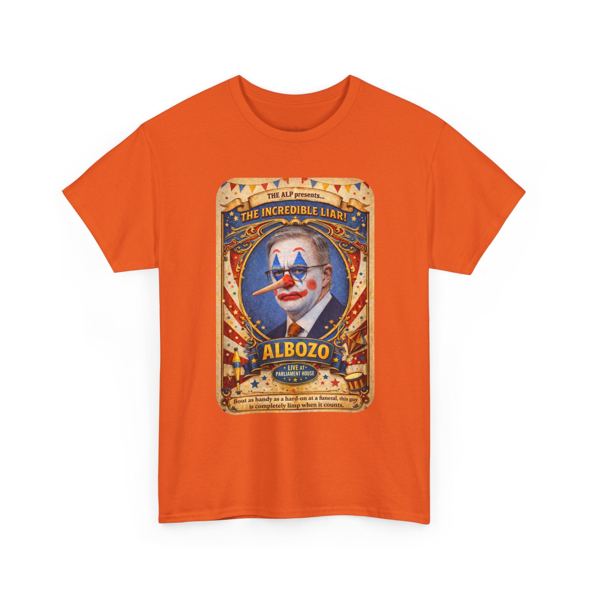 ALBOZO The incredible liar! Political satire tee