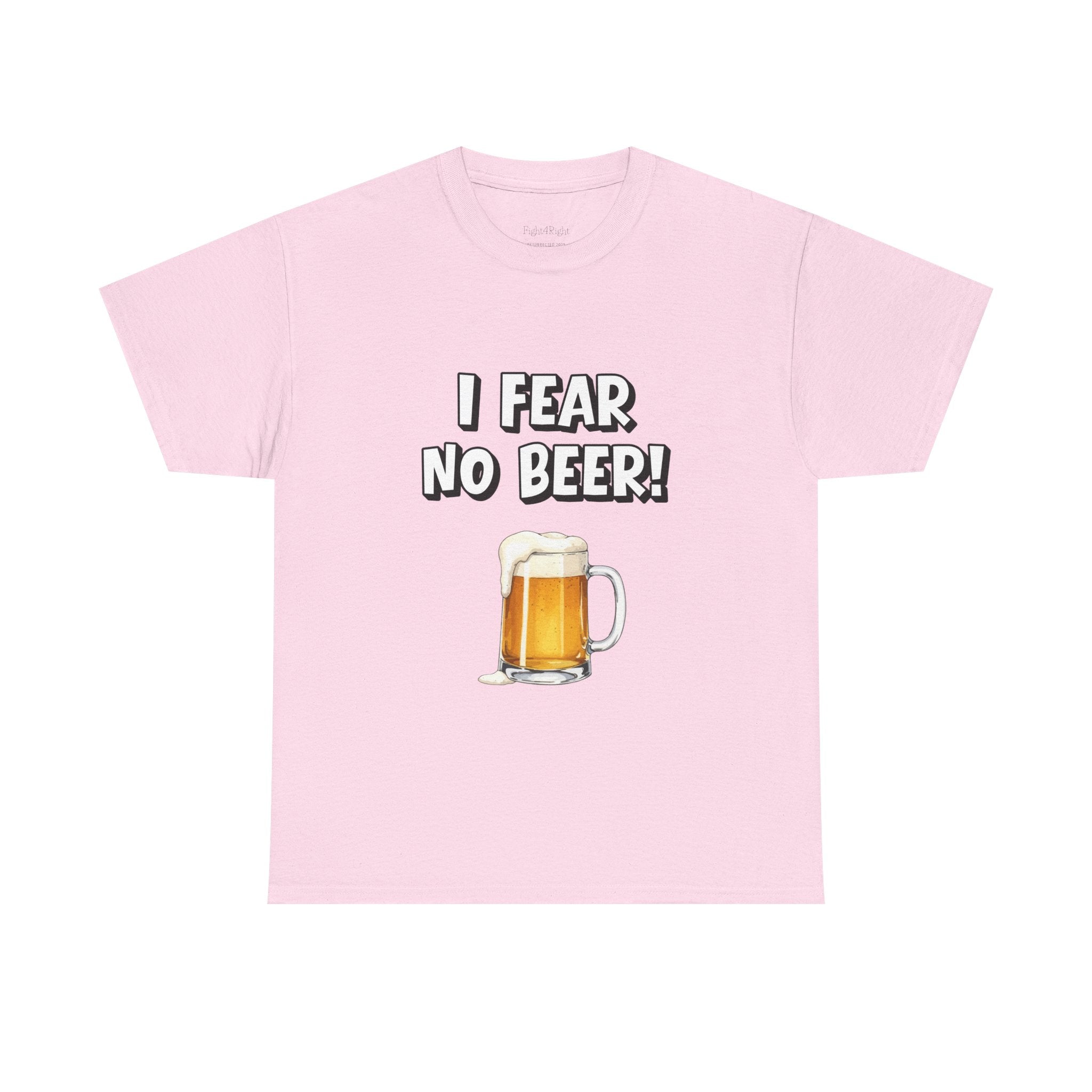 I Fear No Beer T-Shirt – Funny Beer Mug Graphic Tee for Beer Lovers