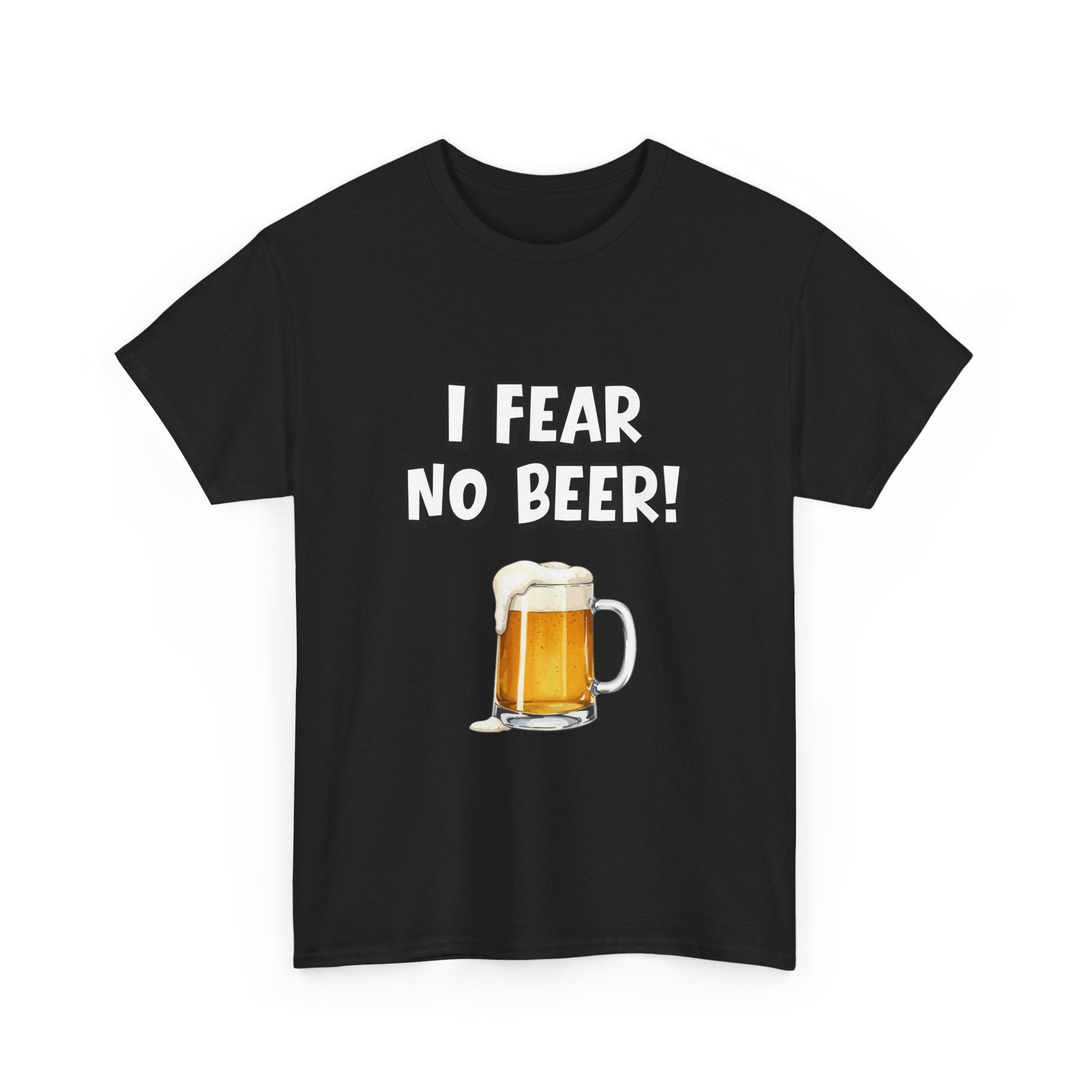 I Fear No Beer T-Shirt – Funny Beer Mug Graphic Tee for Beer Lovers
