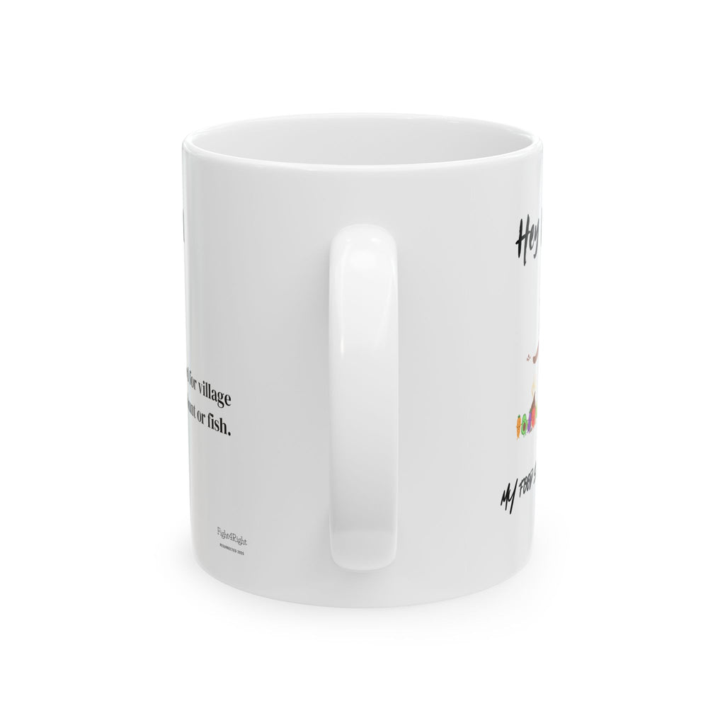 Hey Vegans, My Food Shits on Yours – Two-Sided Trigger Mug