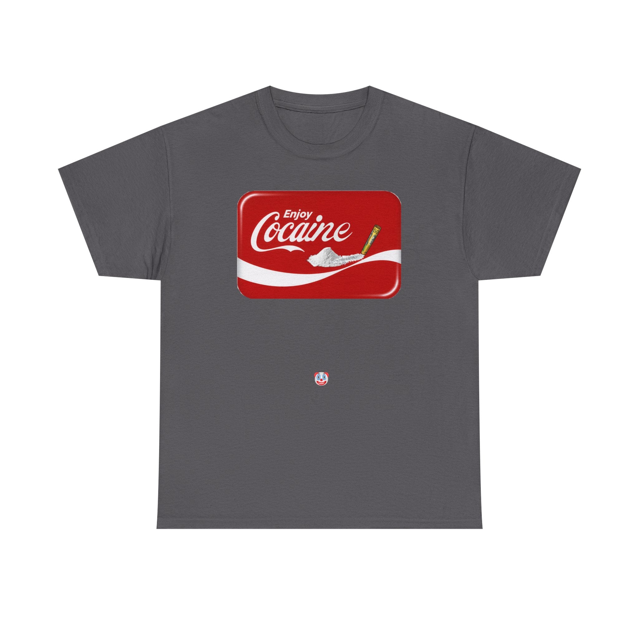 T-Shirt — 'Enjoy Cocaine' Parody Logo Tee