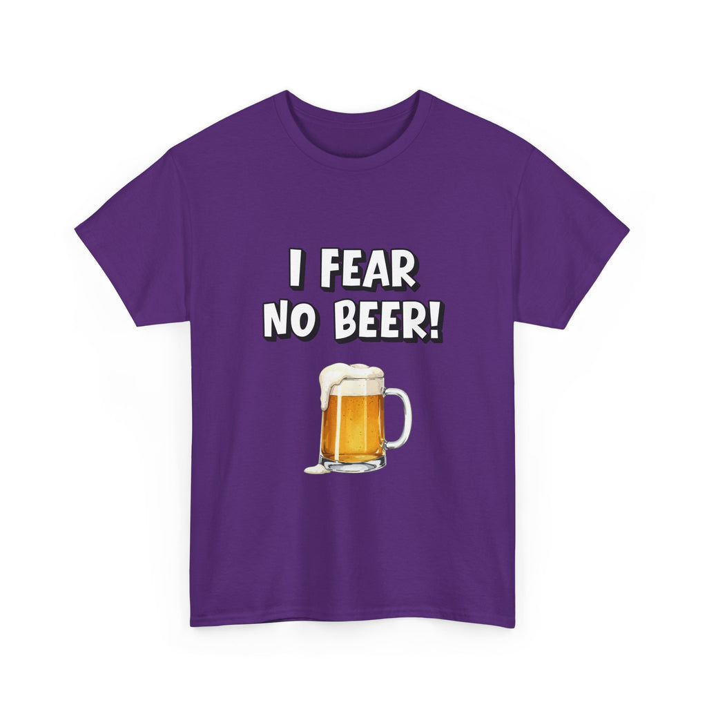 I Fear No Beer T-Shirt – Funny Beer Mug Graphic Tee for Beer Lovers