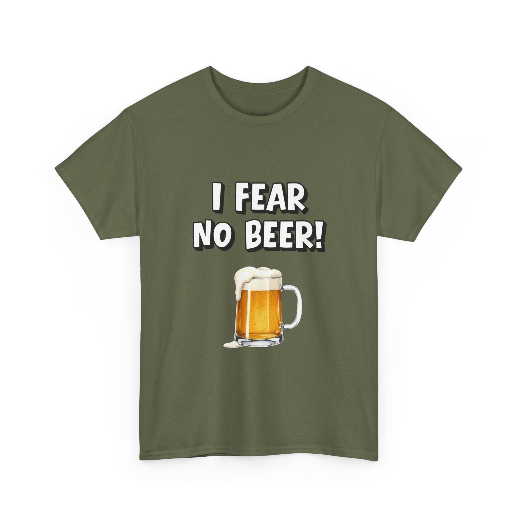 I Fear No Beer T-Shirt – Funny Beer Mug Graphic Tee for Beer Lovers
