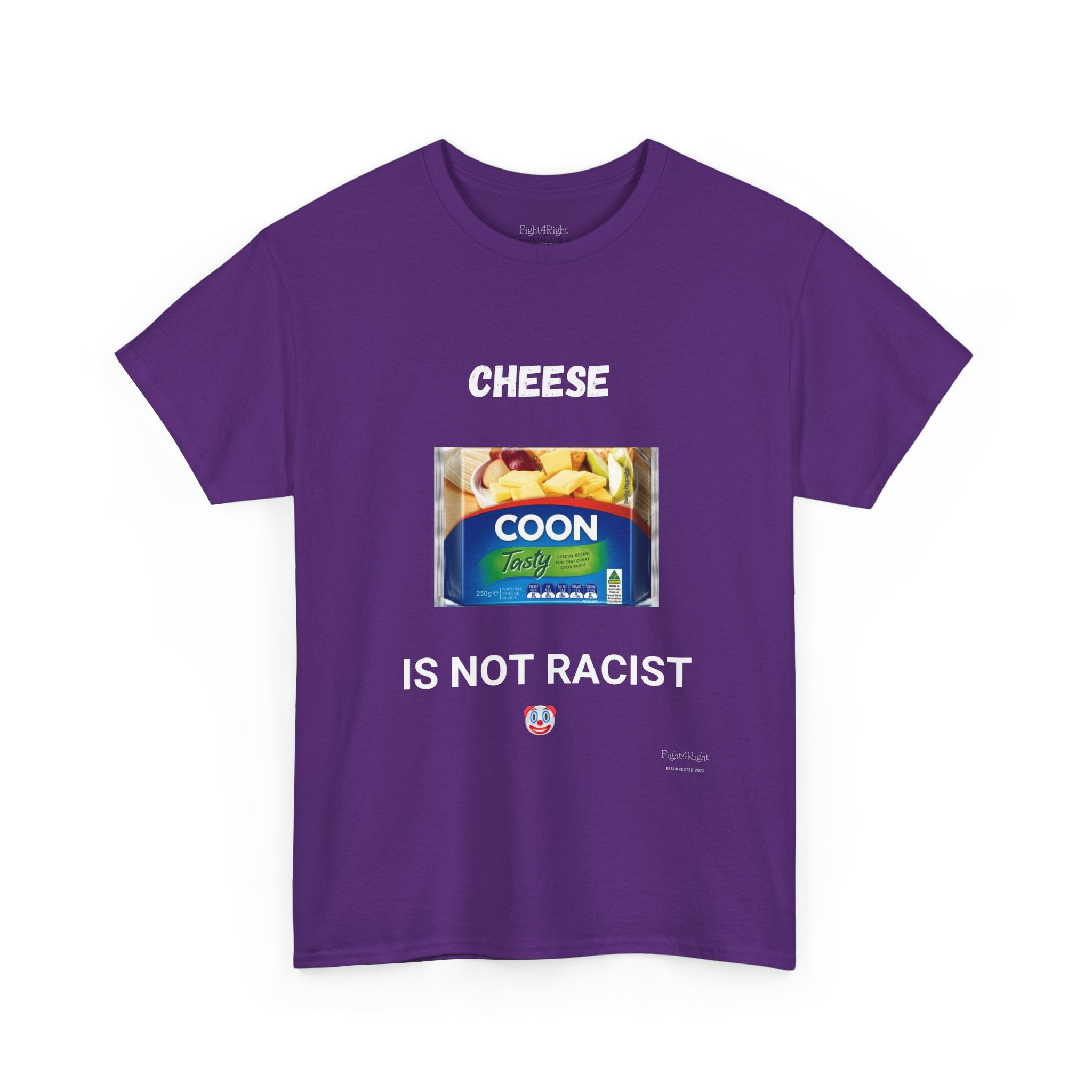 Cheese Is Not Racist T-Shirt – Funny Aussie Satire & Common Sense Tee