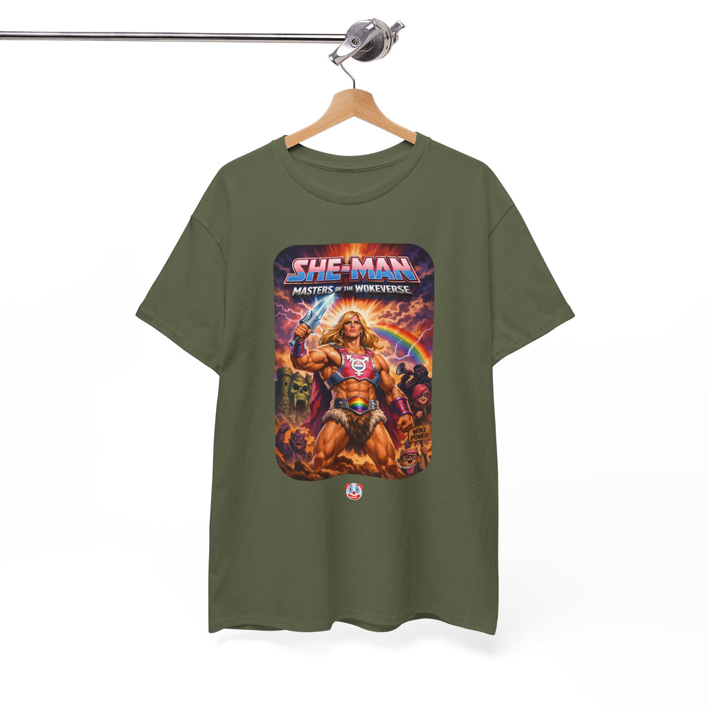 She-Man Masters of the Wokeverse T-Shirt – By the Power of the Pork Sword