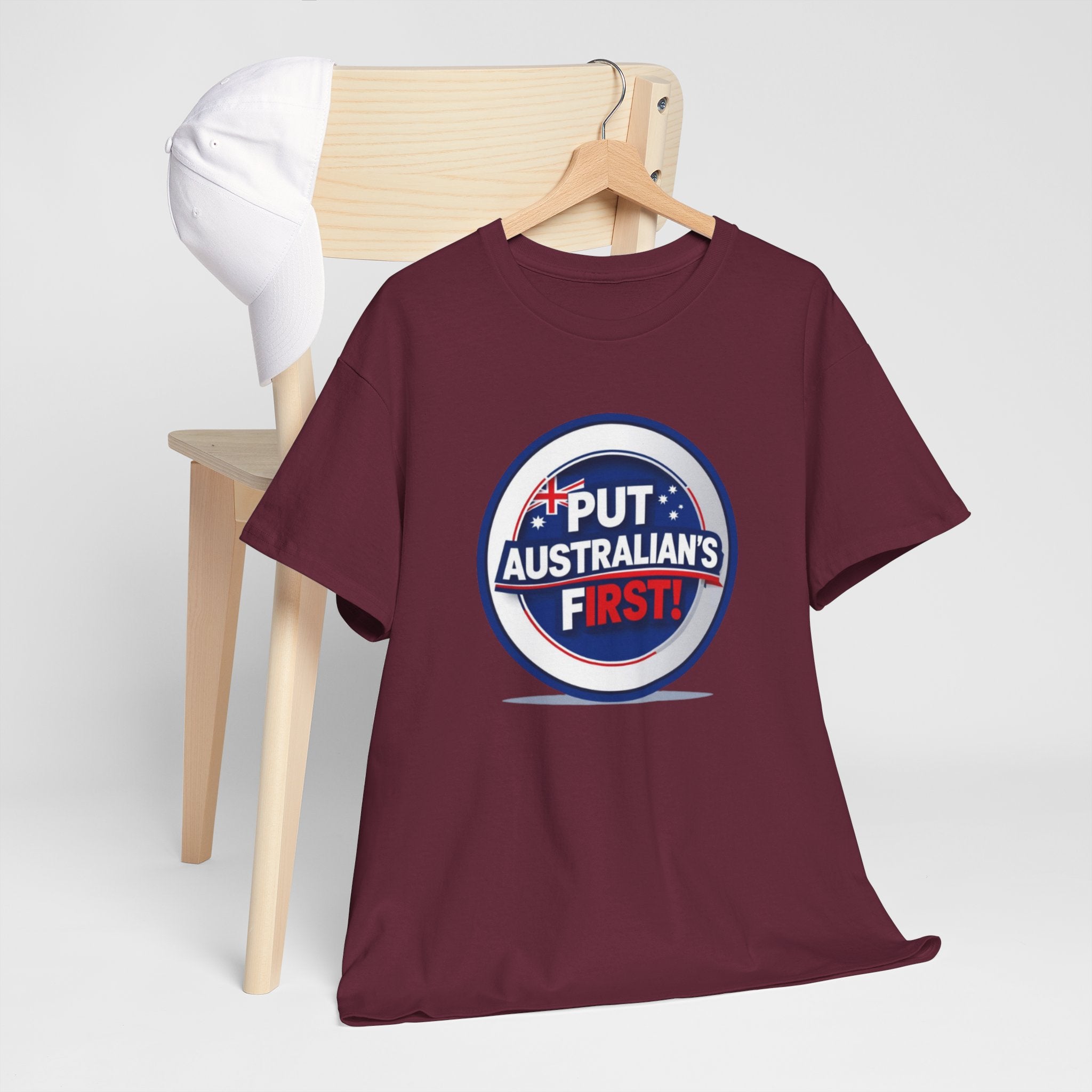 Put Australians First T-Shirt — Patriotic Australia Vote Tee
