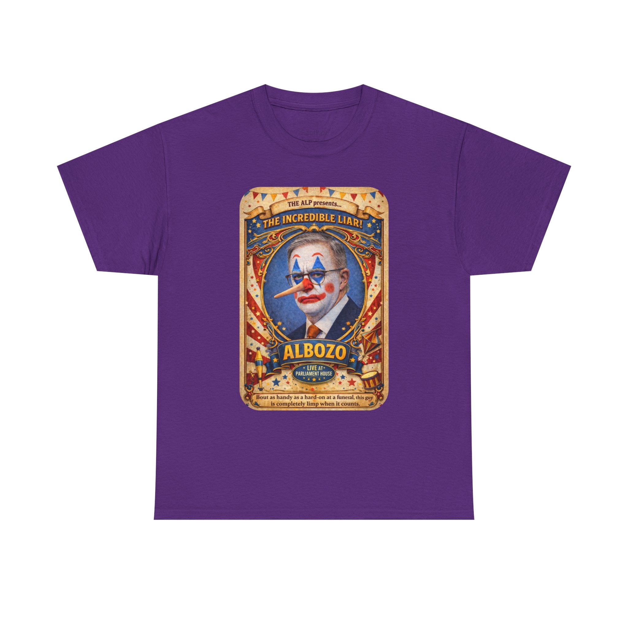 ALBOZO The incredible liar! Political satire tee