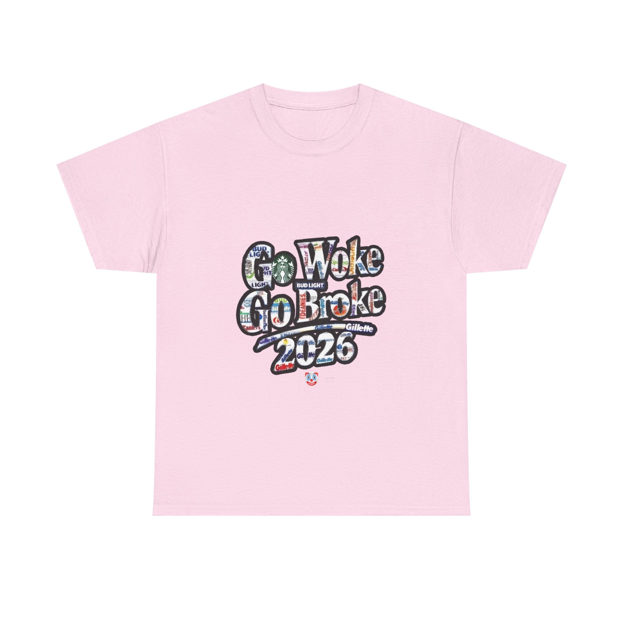 Go Woke Go Broke 2026 T-Shirt – Corporate Satire & Dark Humour Tee