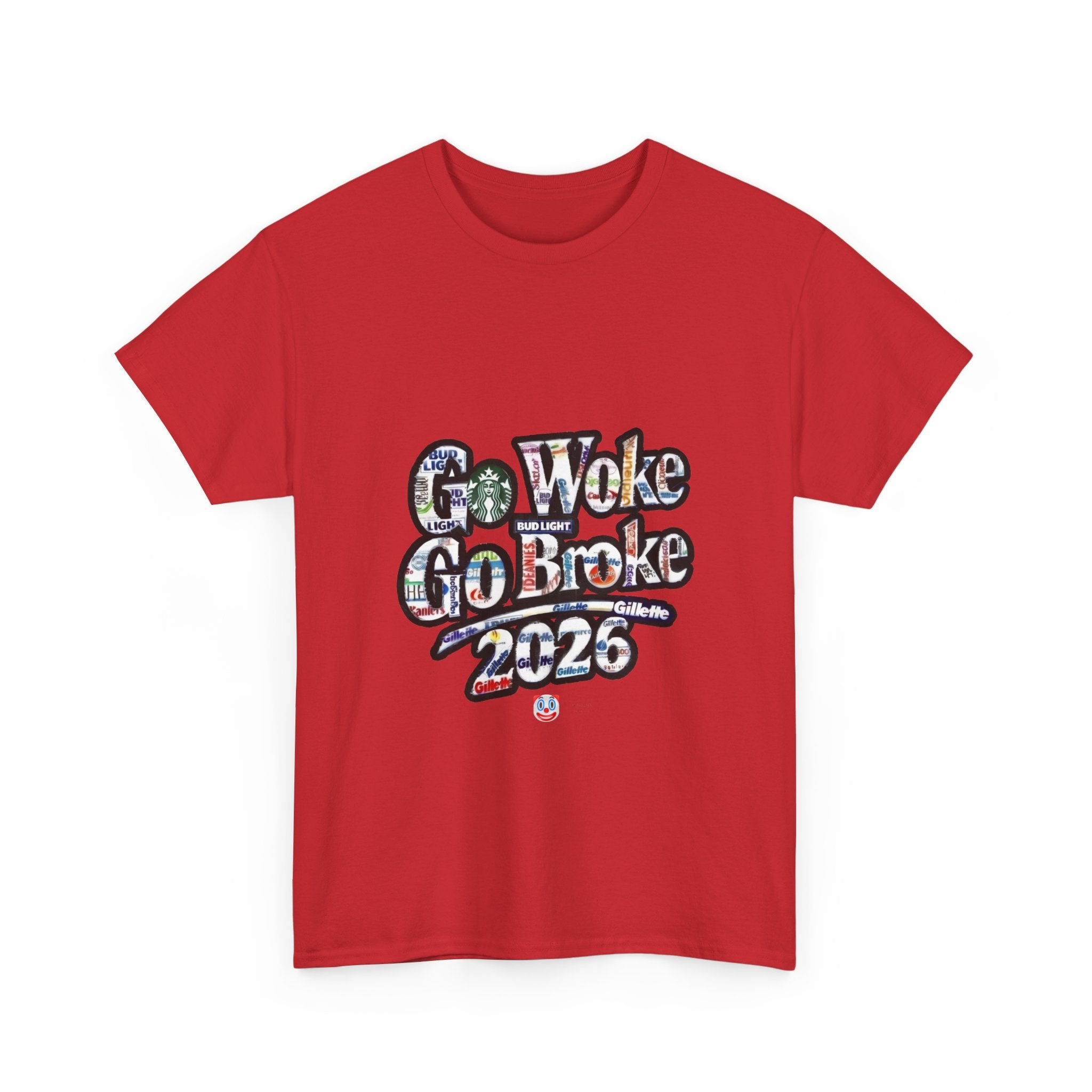 Go Woke Go Broke 2026 T-Shirt – Corporate Satire & Dark Humour Tee