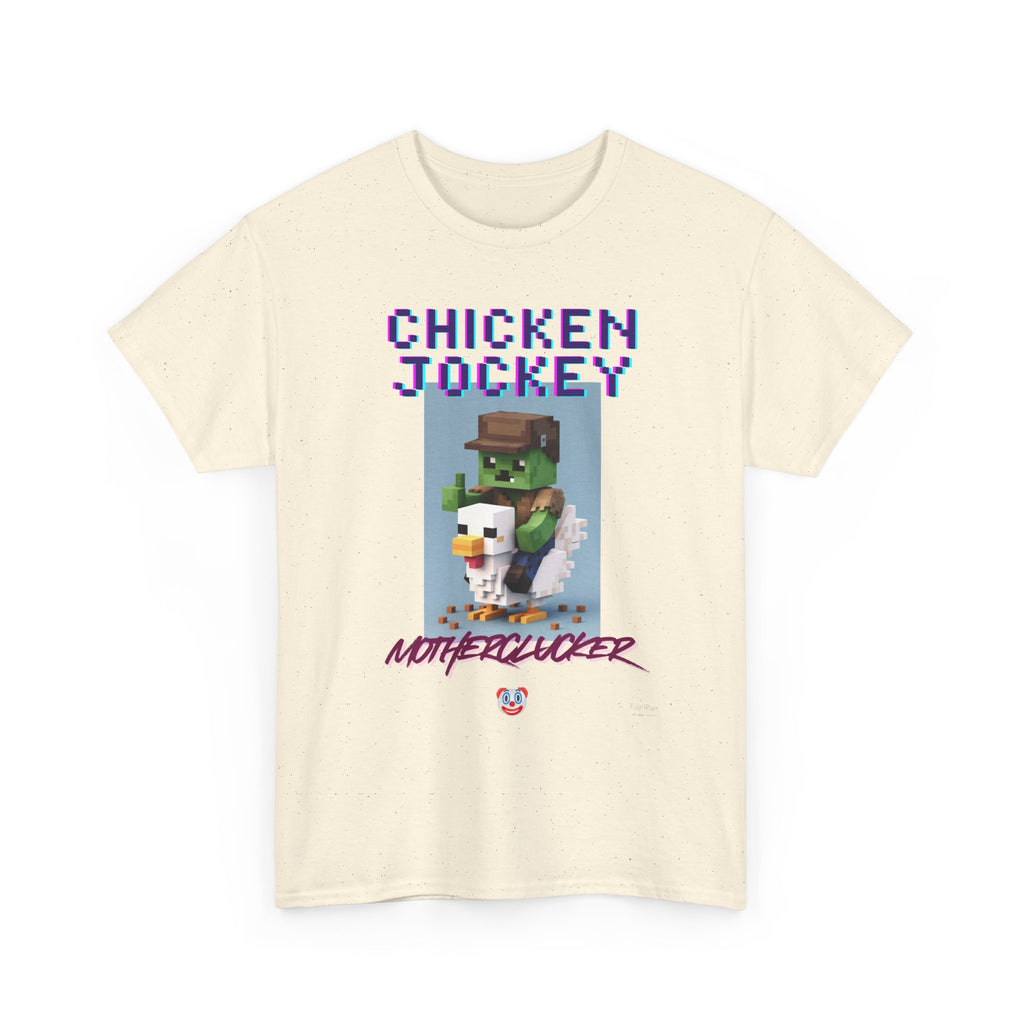 Chicken Jockey Motherclucker T-Shirt – Funny Minecraft Parody Gamer Tee
