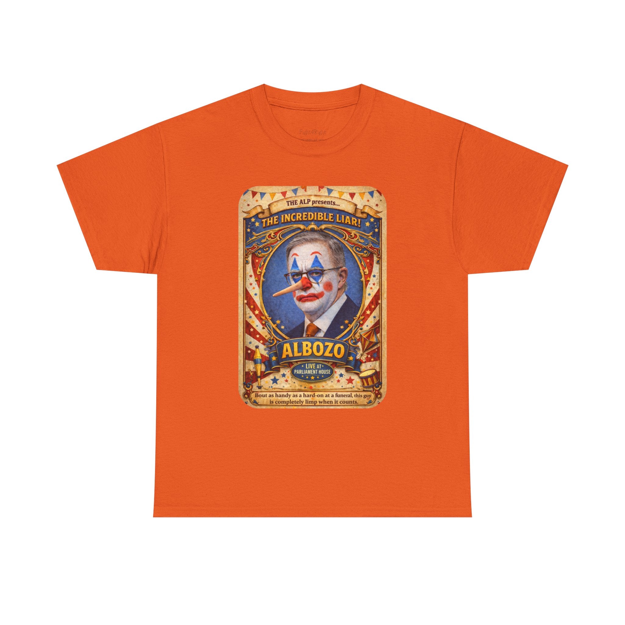 ALBOZO The incredible liar! Political satire tee