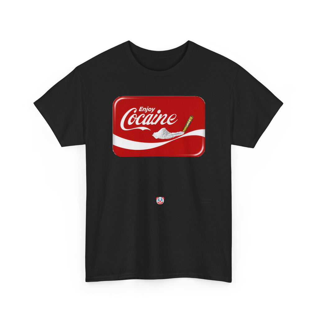T-Shirt — 'Enjoy Cocaine' Parody Logo Tee