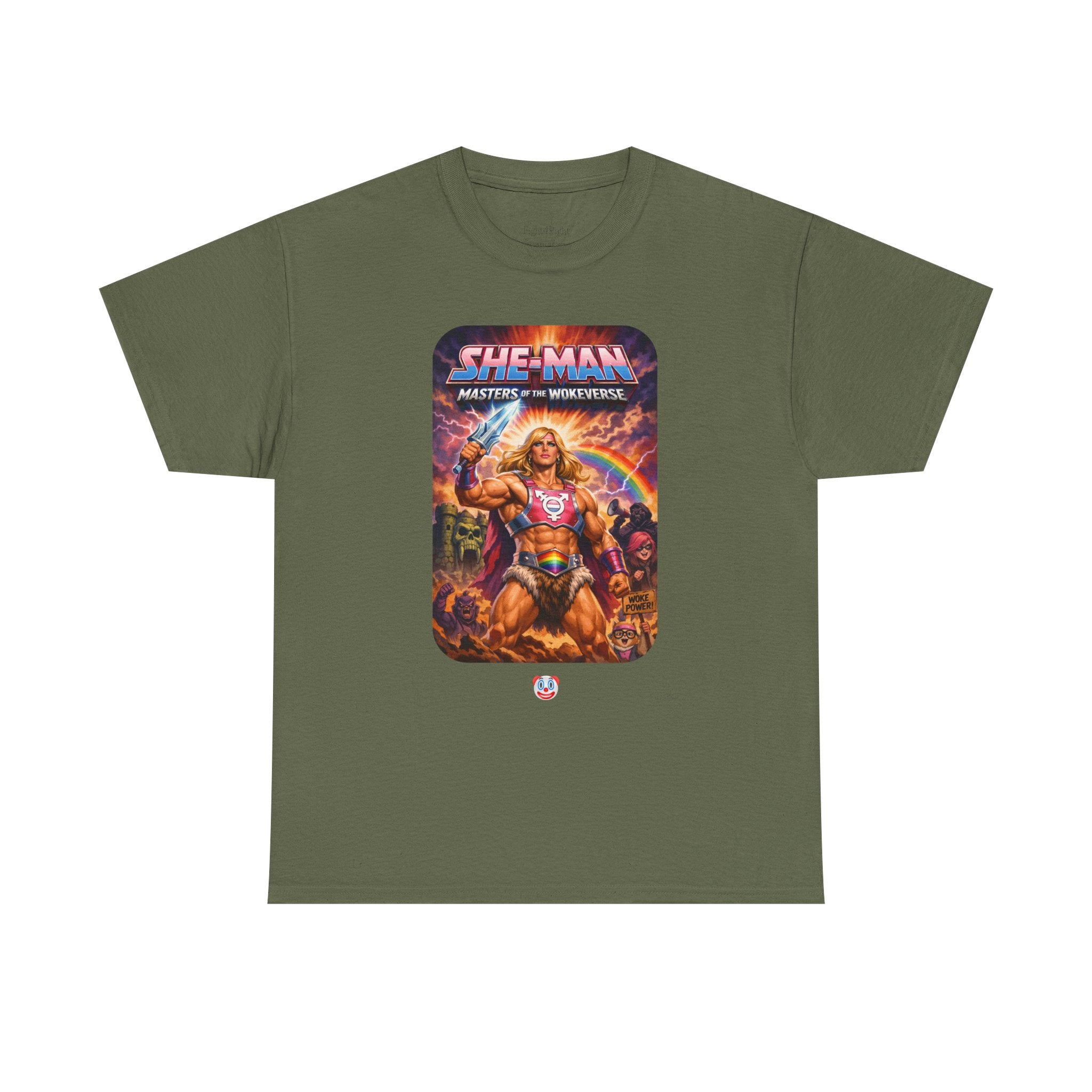 She-Man Masters of the Wokeverse T-Shirt – By the Power of the Pork Sword