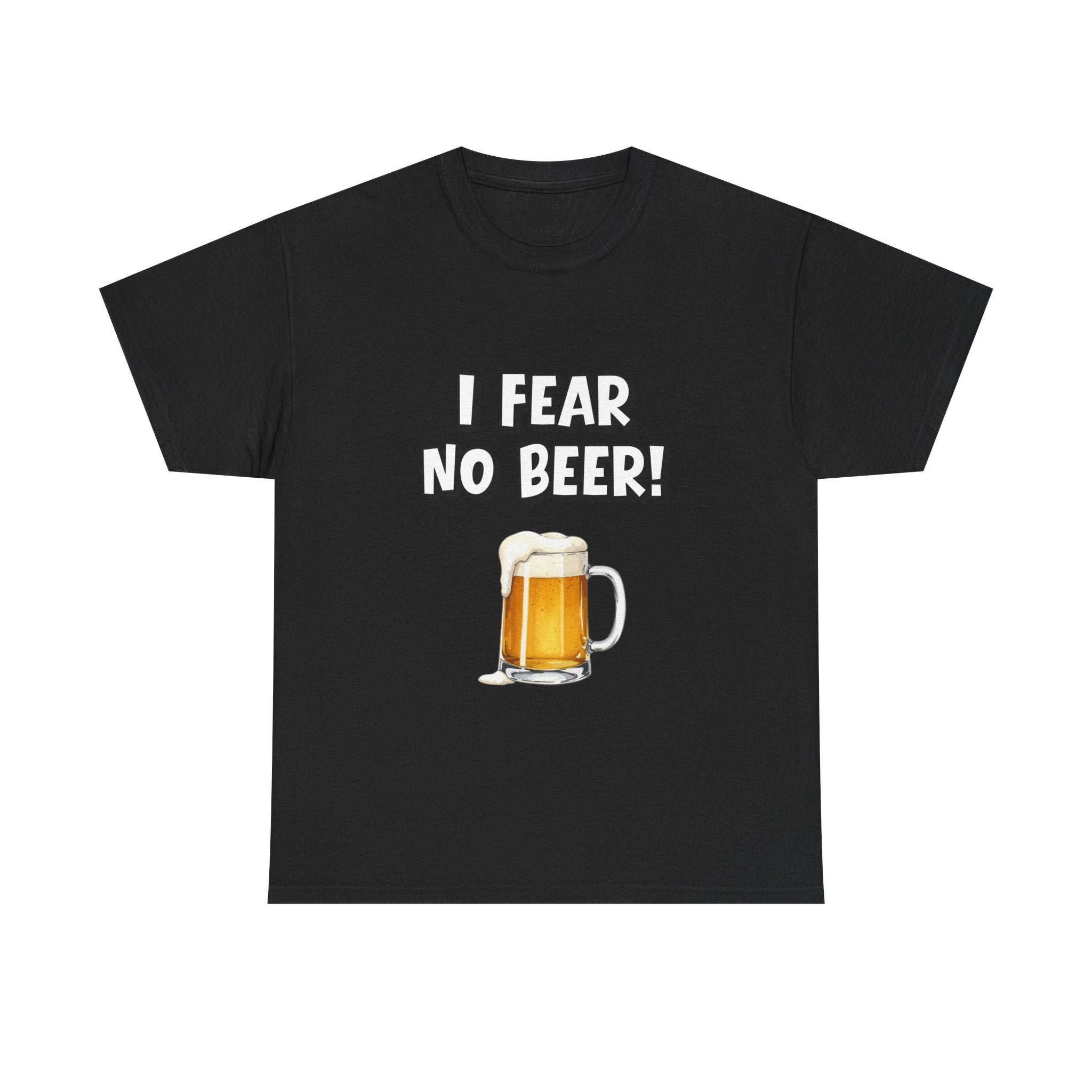I Fear No Beer T-Shirt – Funny Beer Mug Graphic Tee for Beer Lovers