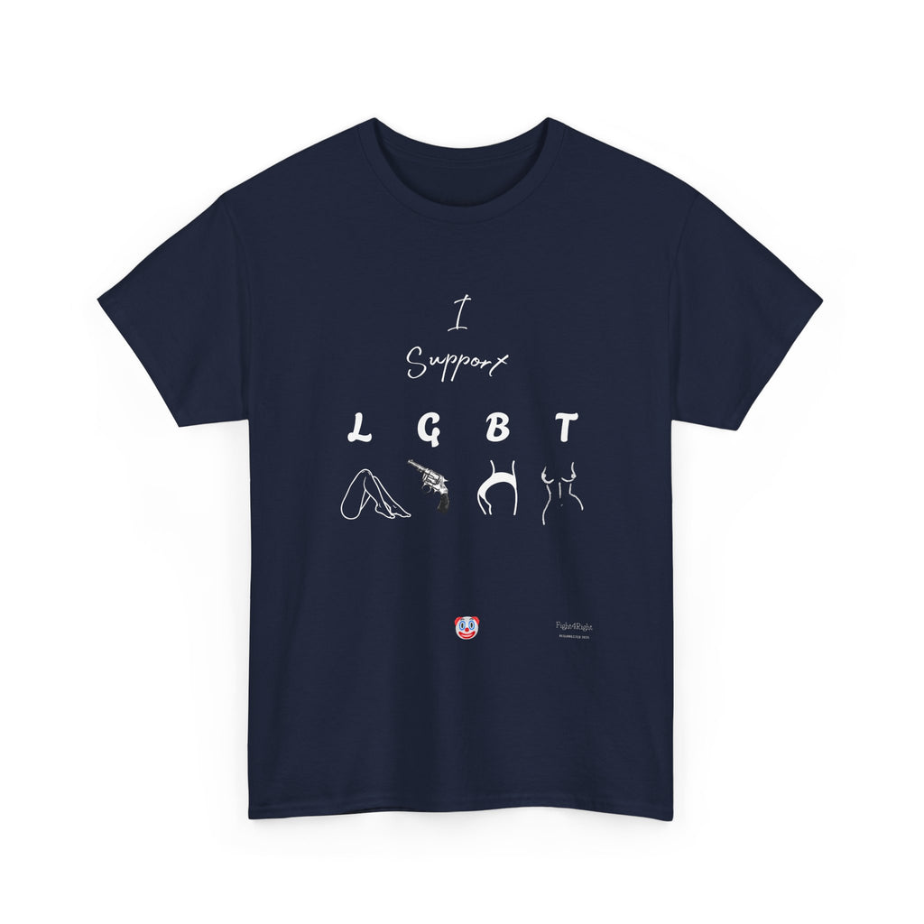 I SUPPORT LGBT T-Shirt | Cheeky Aussie Visual Pun