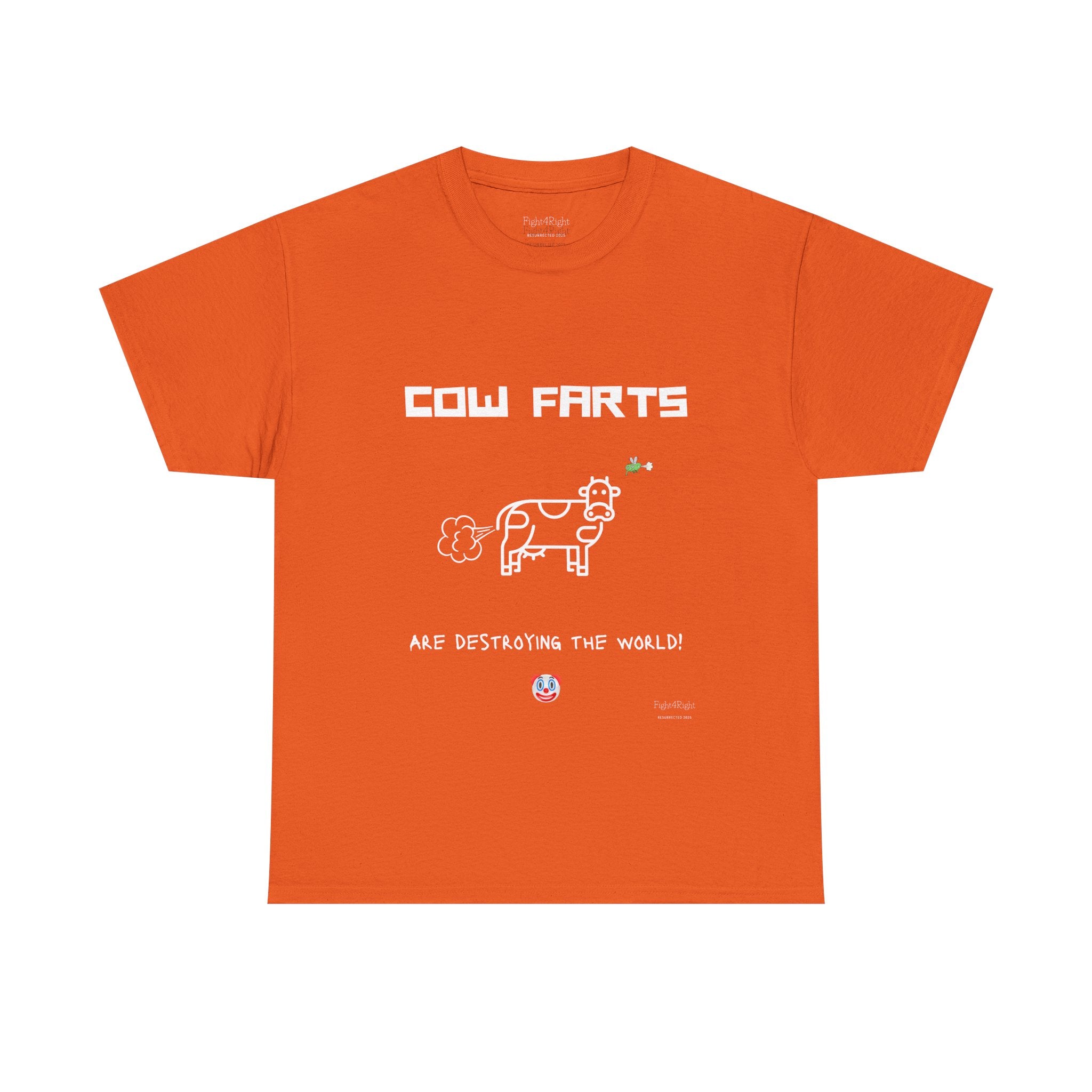 Cow Farts Are Destroying the World T-Shirt – Funny Climate Satire Tee