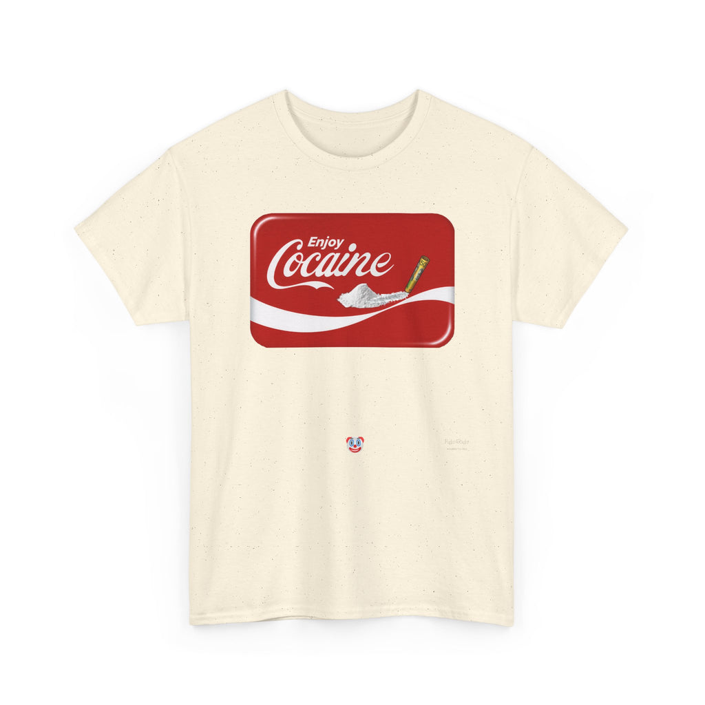 T-Shirt — 'Enjoy Cocaine' Parody Logo Tee