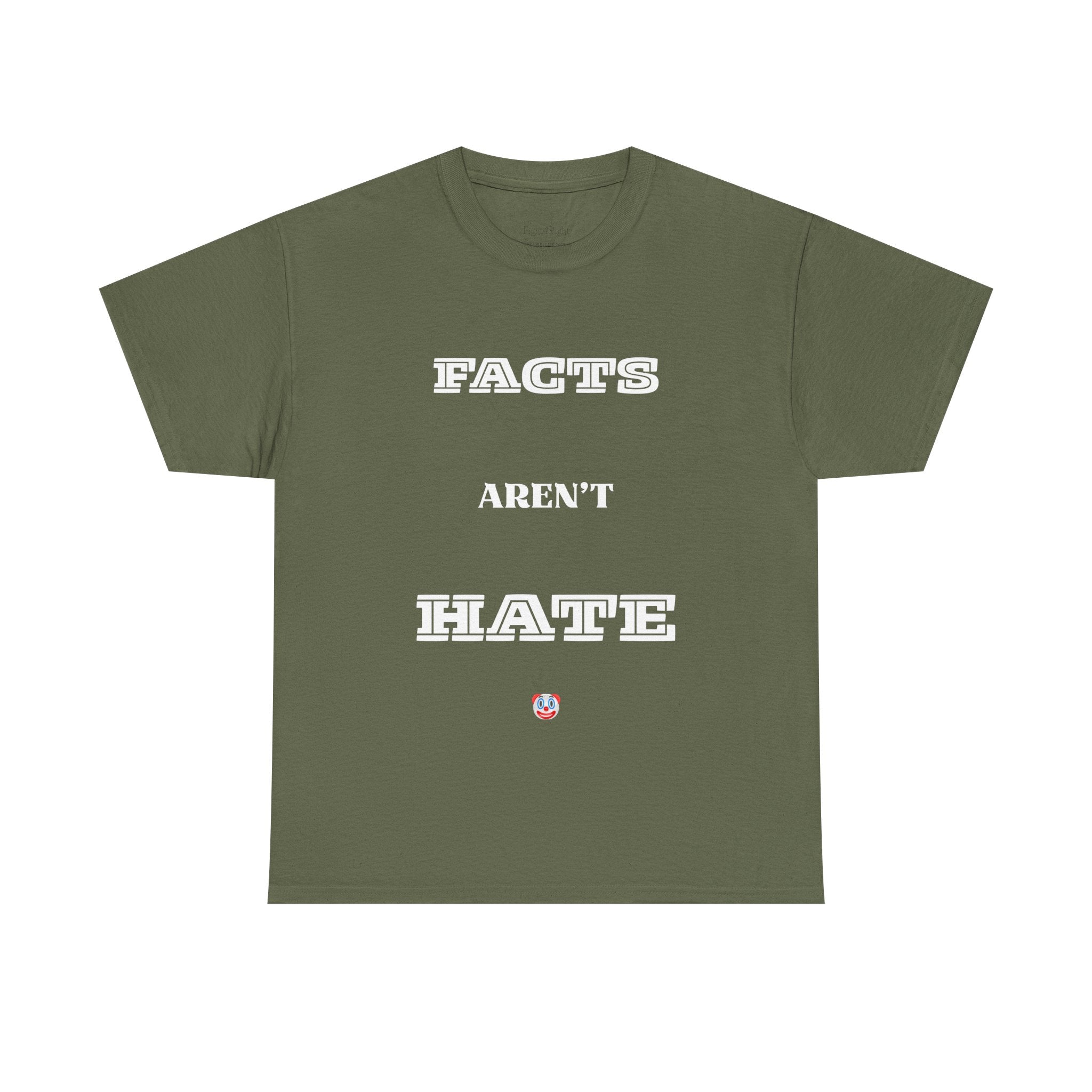 Facts Aren’t Hate T-Shirt – Common Sense Satire & Free Speech Tee