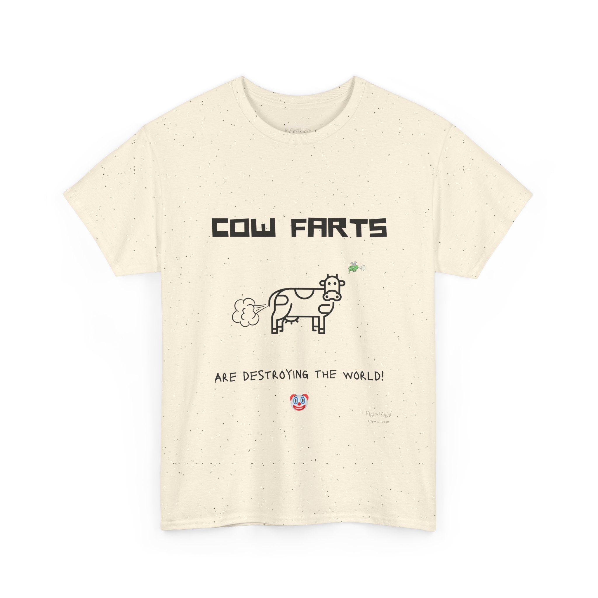 Cow Farts Are Destroying the World T-Shirt – Funny Climate Satire Tee