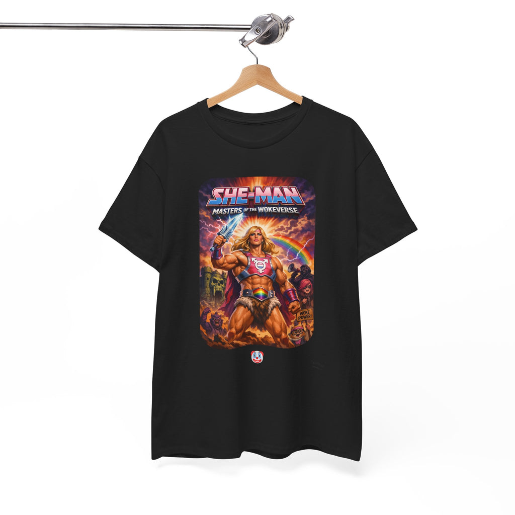 She-Man Masters of the Wokeverse T-Shirt – By the Power of the Pork Sword