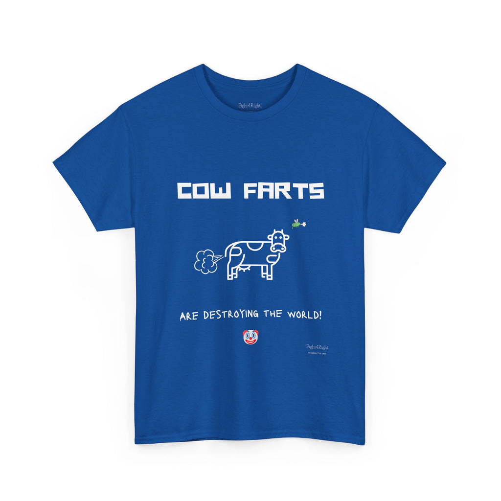 Cow Farts Are Destroying the World T-Shirt – Funny Climate Satire Tee