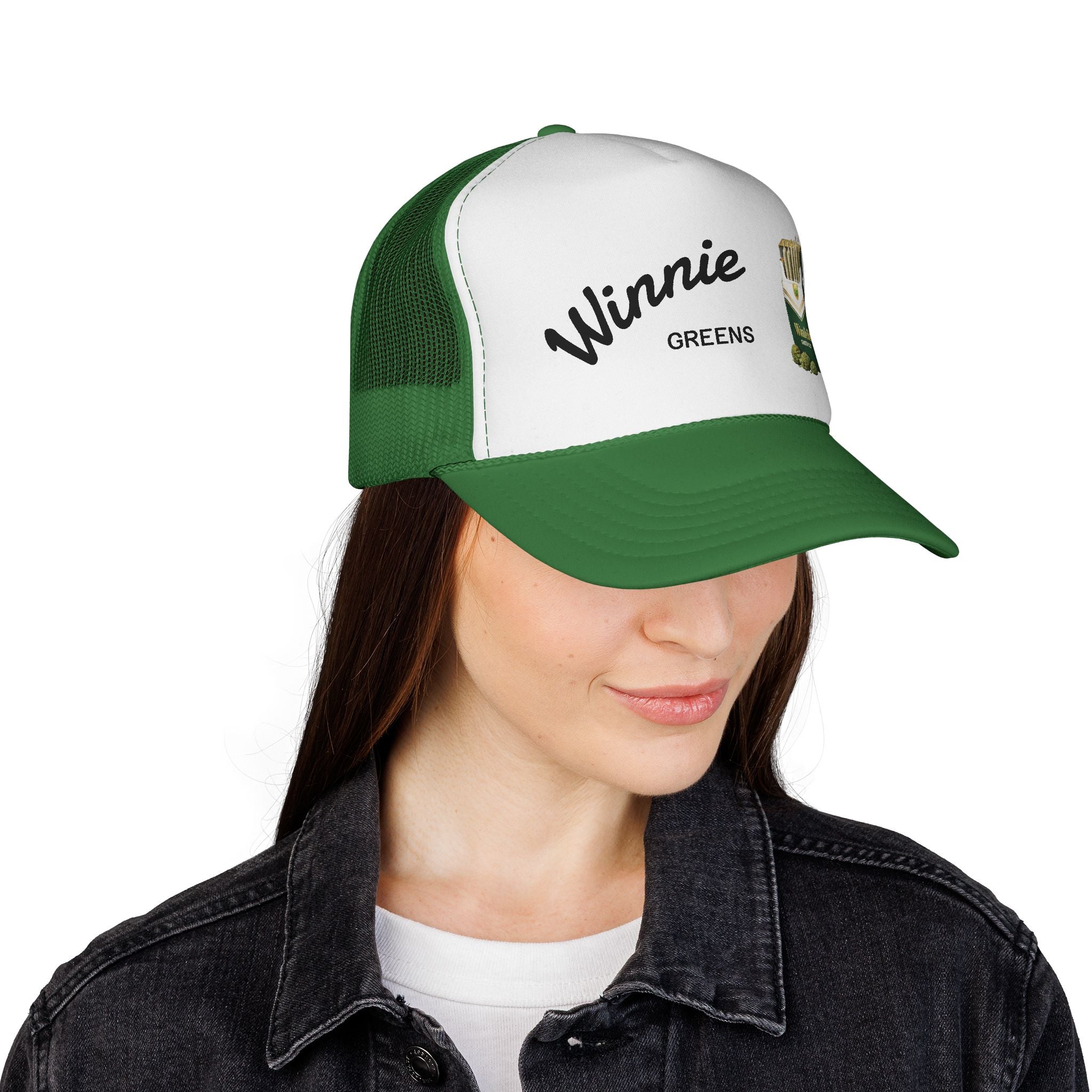 Trucker Cap — "Winnie Greens" Vintage Cigarette Pack Design
