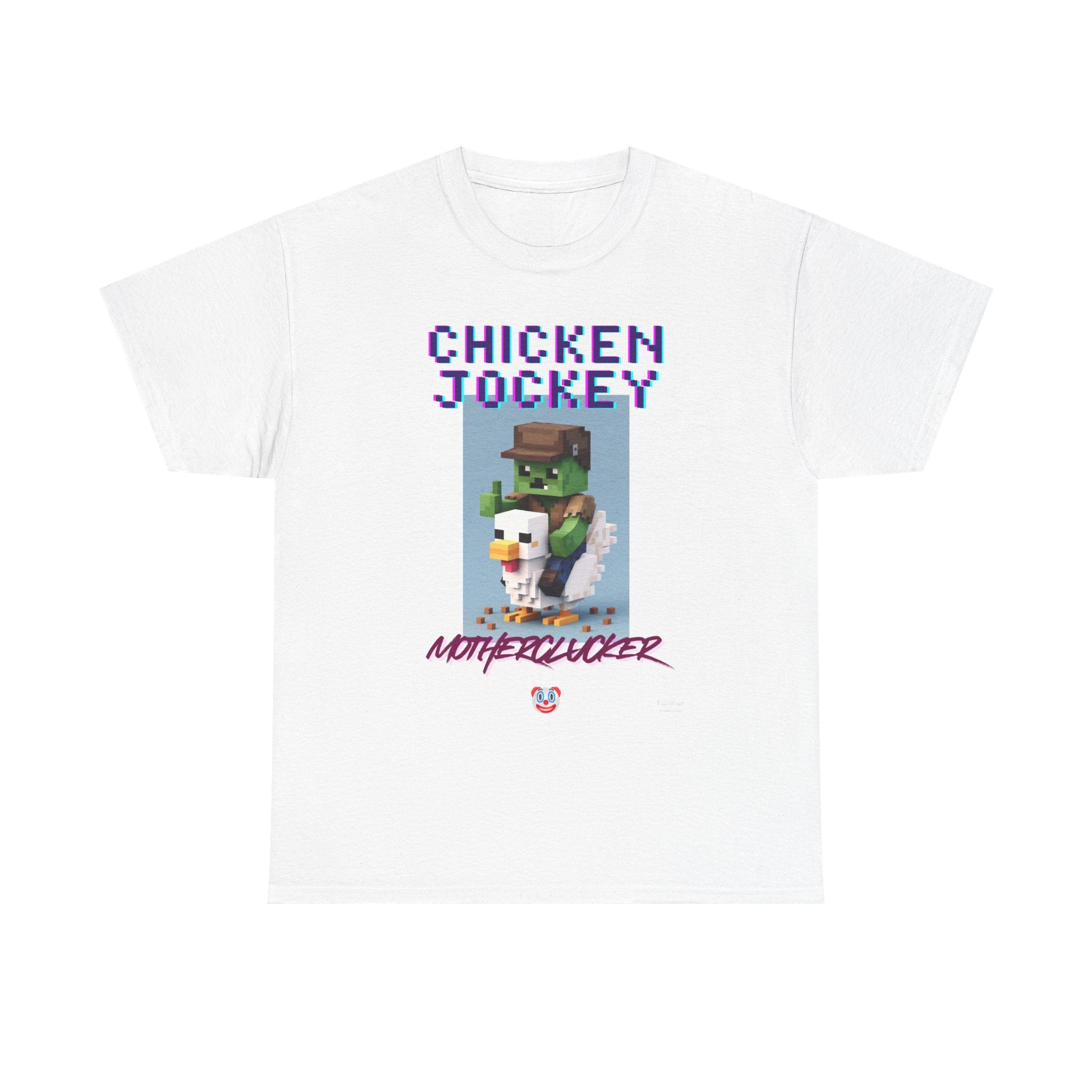 Chicken Jockey Motherclucker T-Shirt – Funny Minecraft Parody Gamer Tee