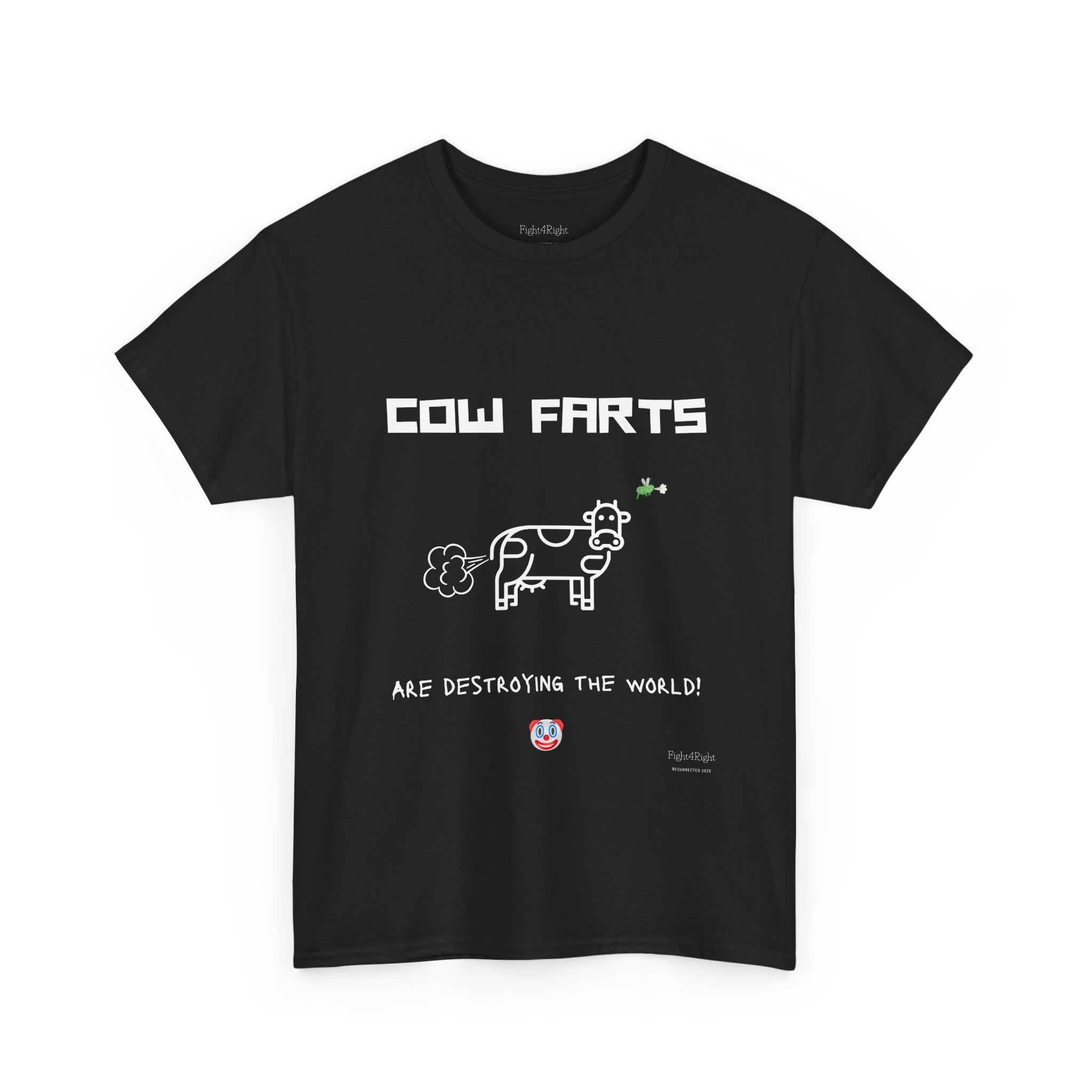 Cow Farts Are Destroying the World T-Shirt – Funny Climate Satire Tee