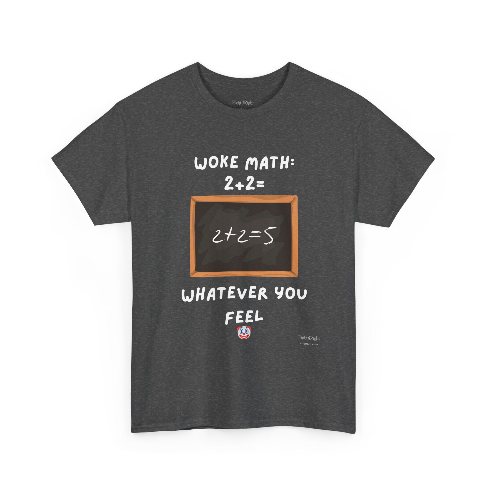 Woke Math: 2 + 2 = Whatever You Feel – Satirical Statement T-Shirt
