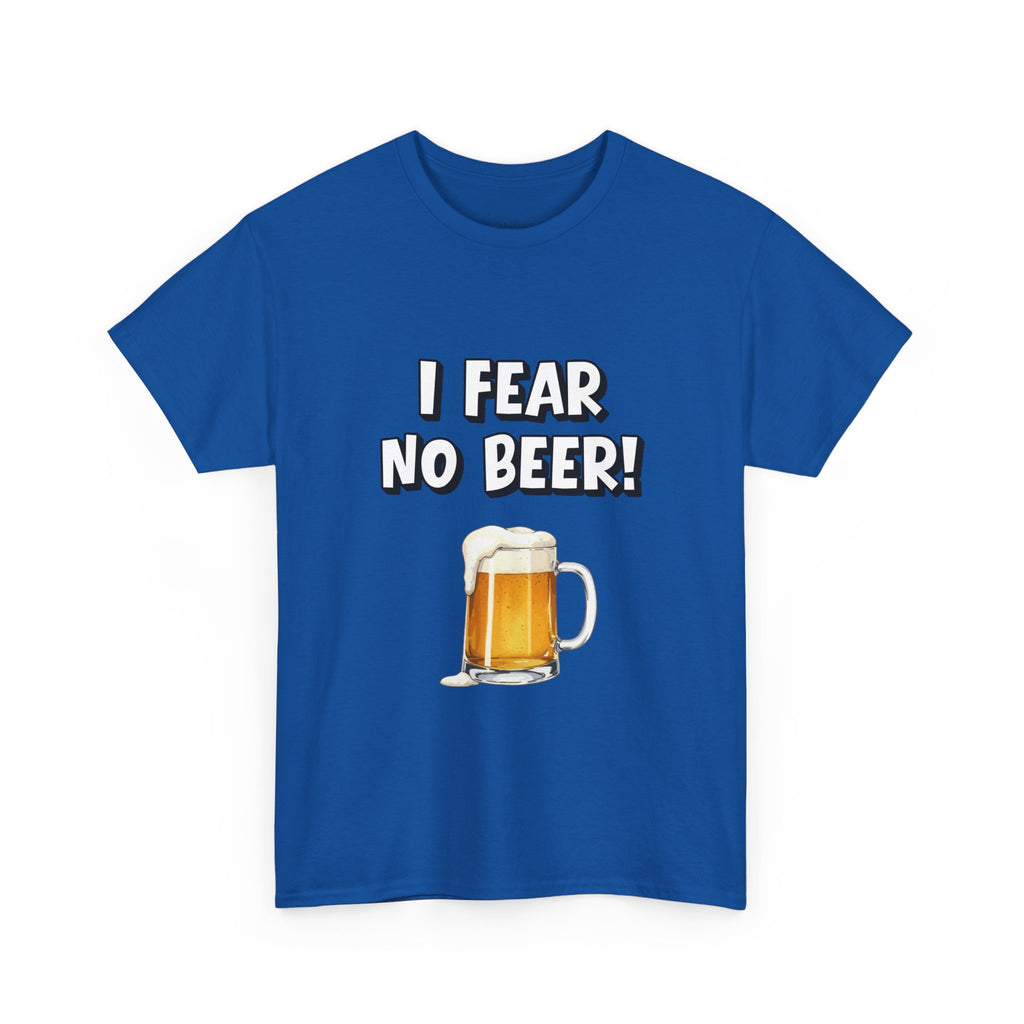 I Fear No Beer T-Shirt – Funny Beer Mug Graphic Tee for Beer Lovers