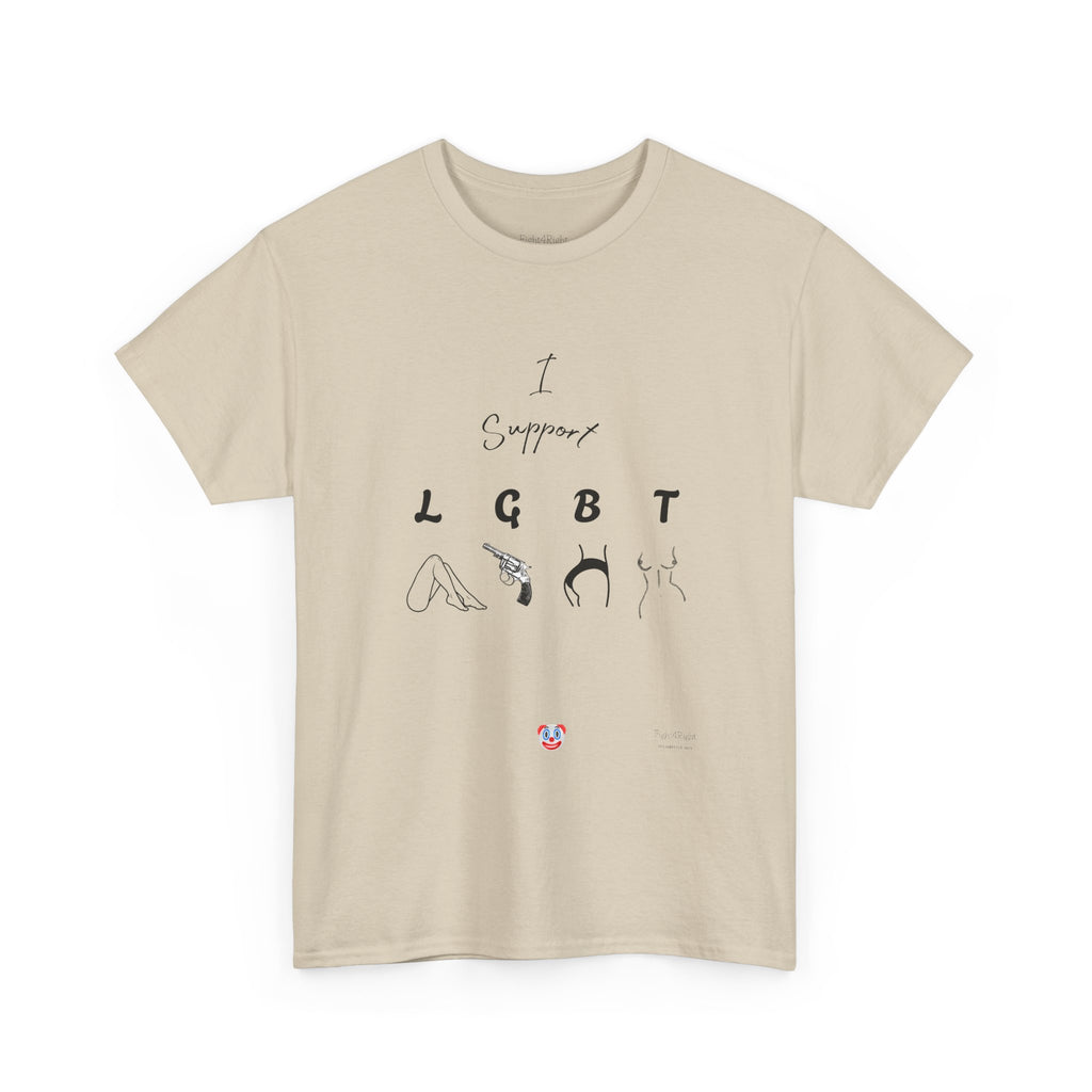 I SUPPORT LGBT T-Shirt | Cheeky Aussie Visual Pun