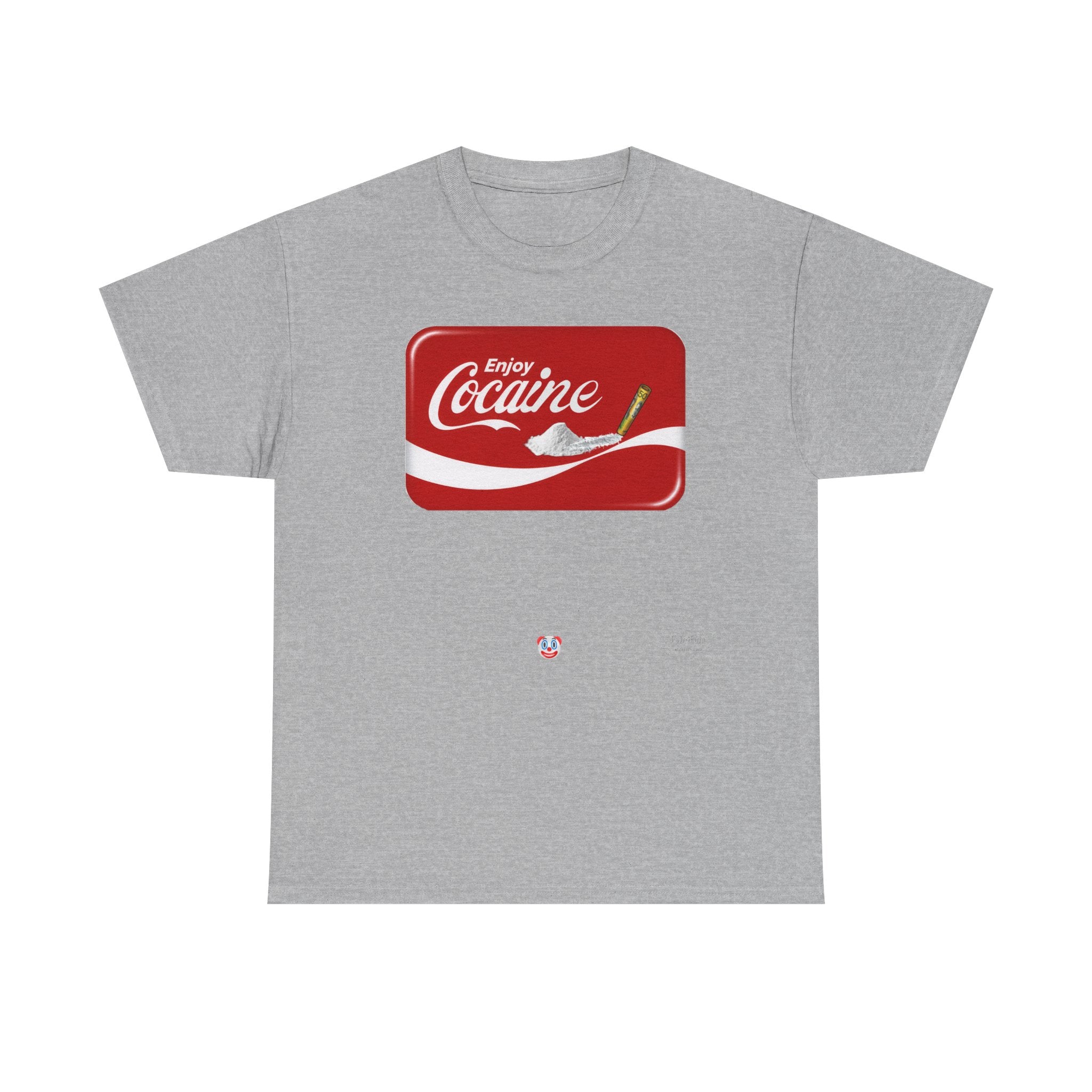 T-Shirt — 'Enjoy Cocaine' Parody Logo Tee