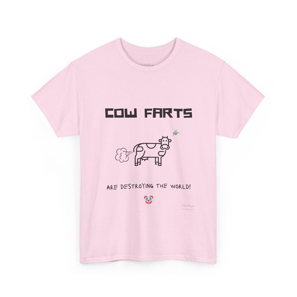 Cow Farts Are Destroying the World T-Shirt – Funny Climate Satire Tee
