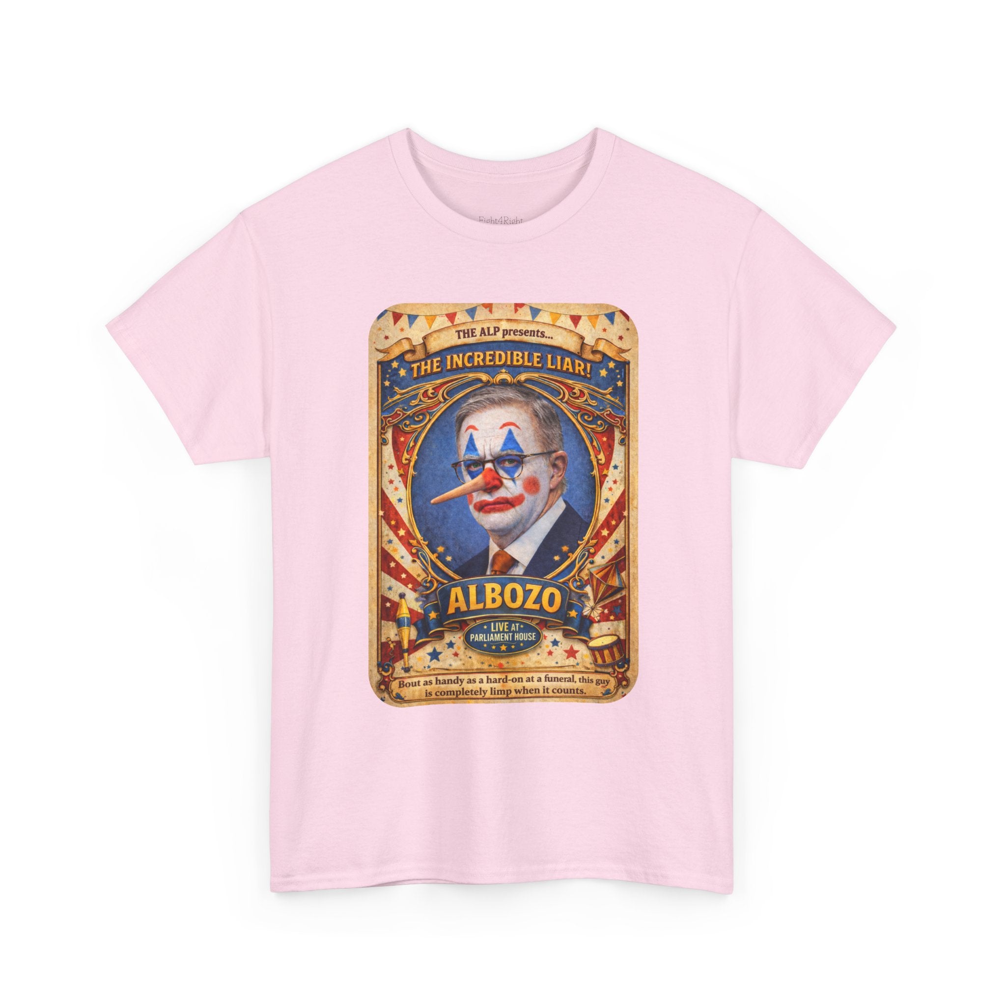 ALBOZO The incredible liar! Political satire tee