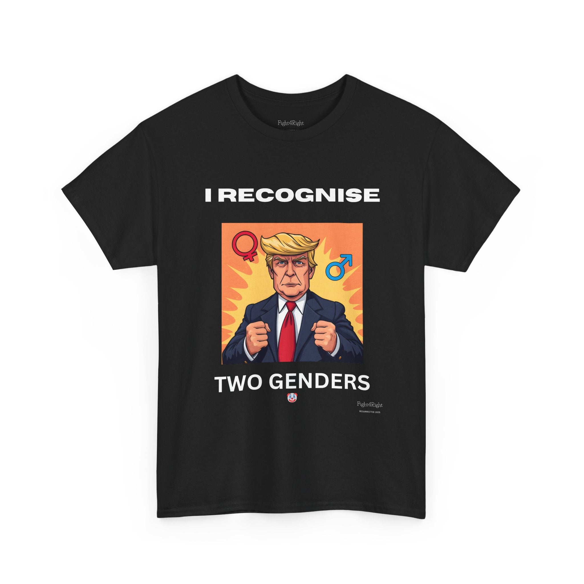 Trump: I Recognize 2 Genders Political Satire Tee