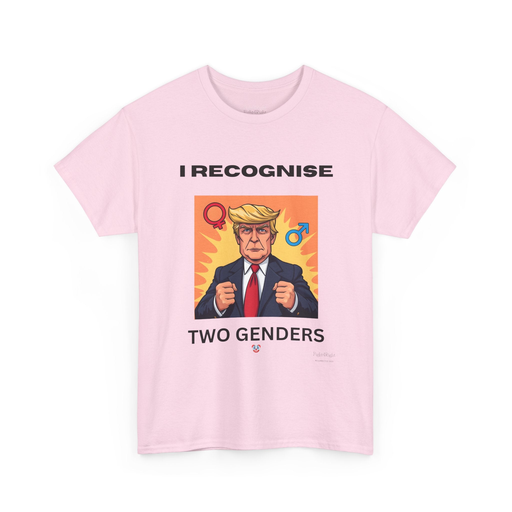 Trump: I Recognize 2 Genders Political Satire Tee