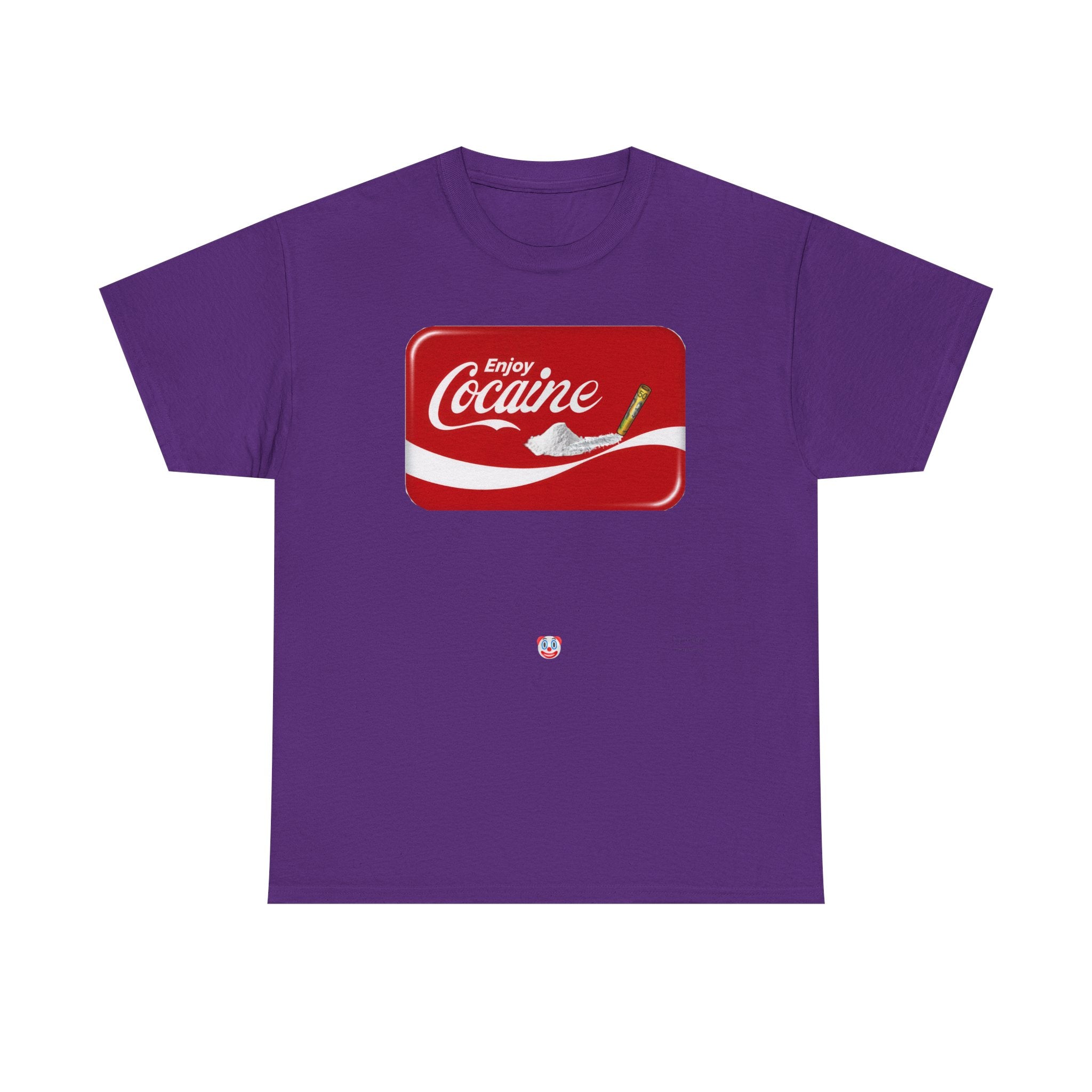 T-Shirt — 'Enjoy Cocaine' Parody Logo Tee
