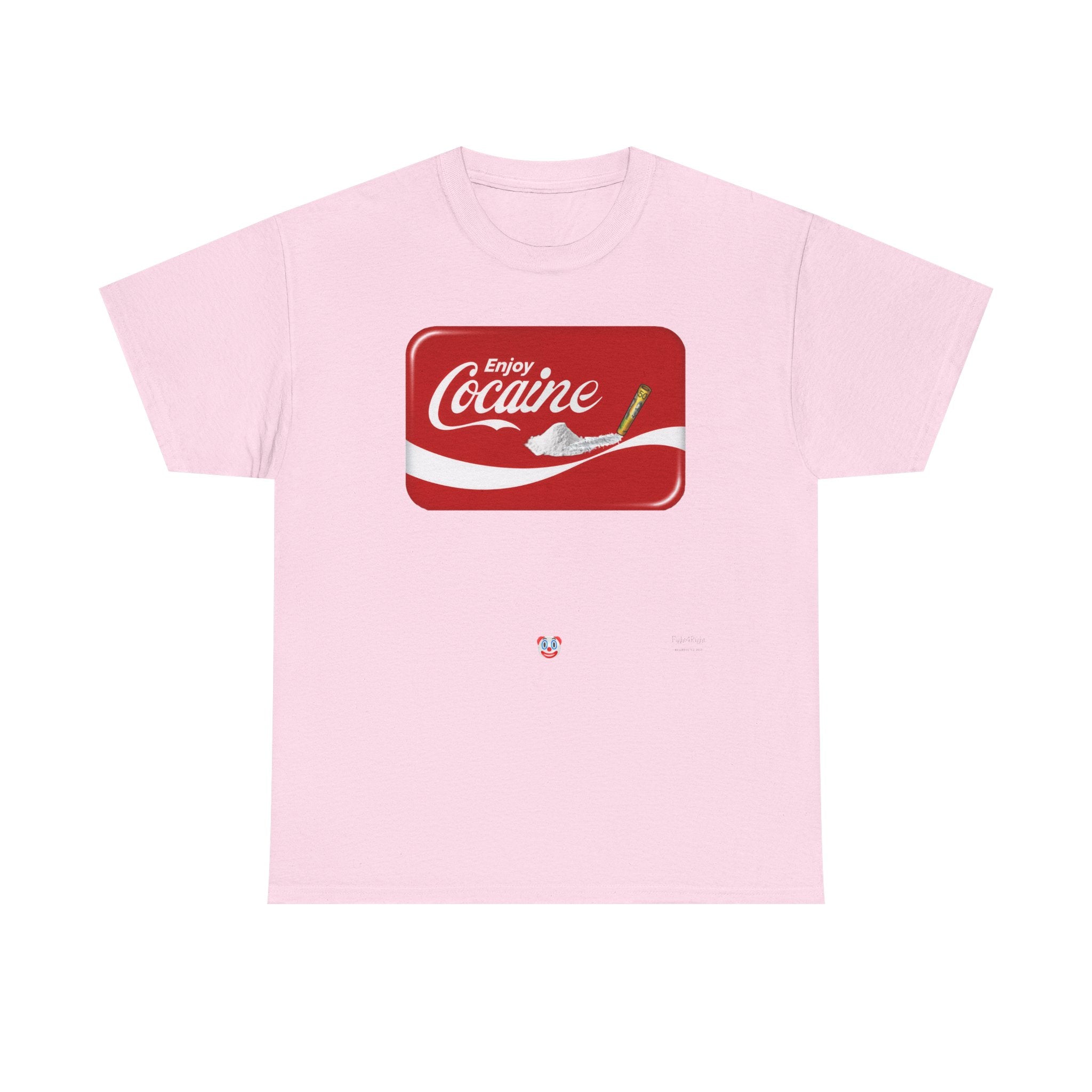 T-Shirt — 'Enjoy Cocaine' Parody Logo Tee