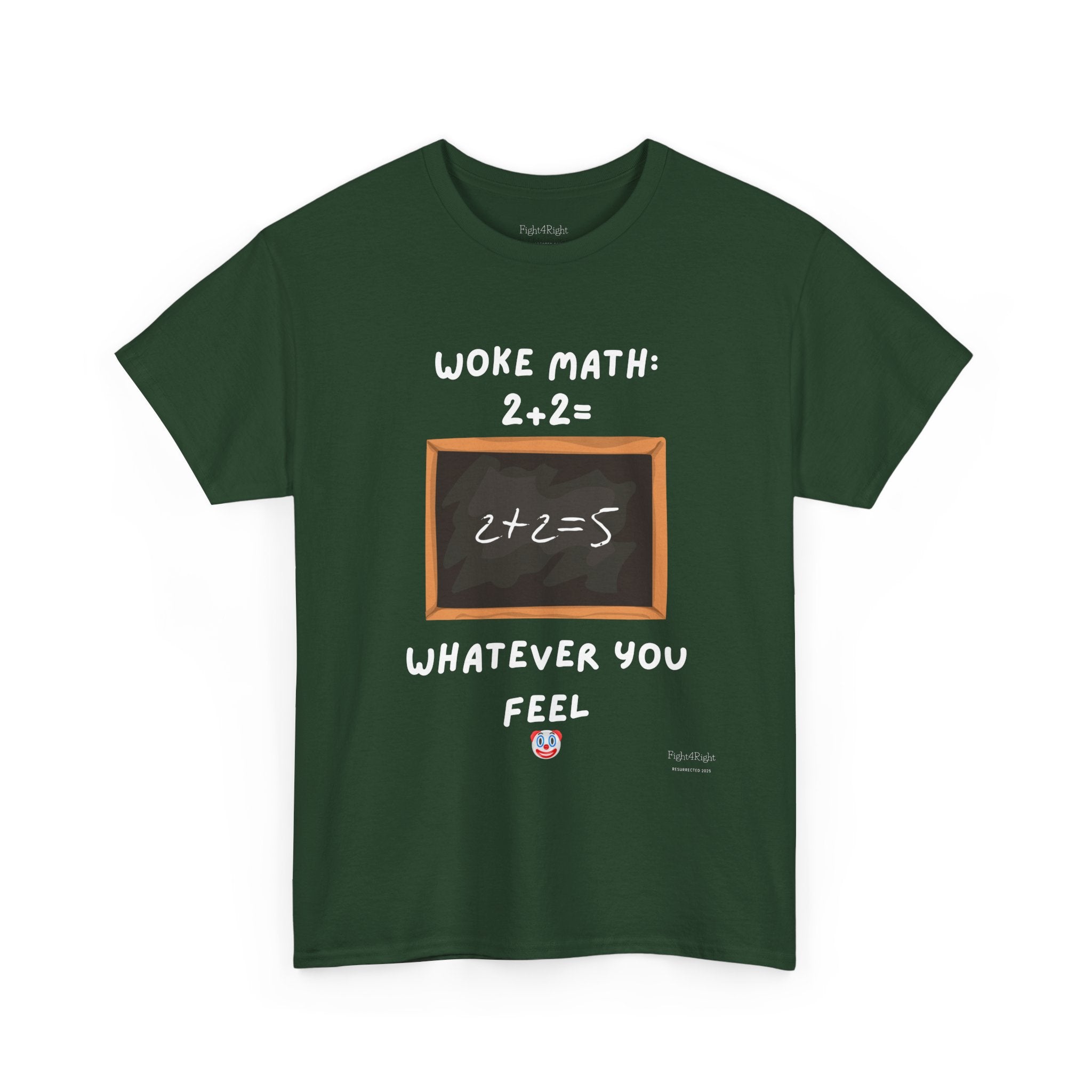 Woke Math: 2 + 2 = Whatever You Feel – Satirical Statement T-Shirt