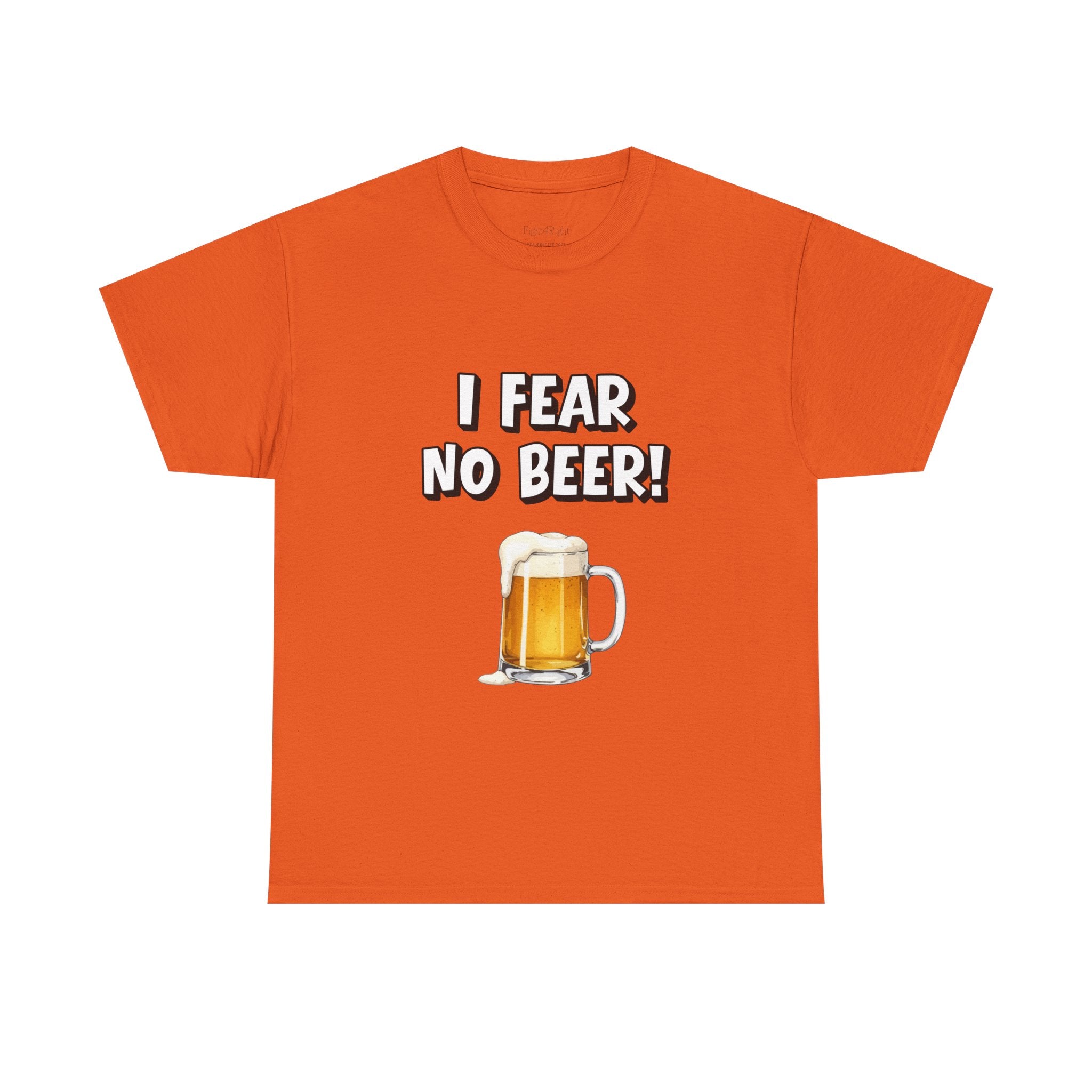 I Fear No Beer T-Shirt – Funny Beer Mug Graphic Tee for Beer Lovers