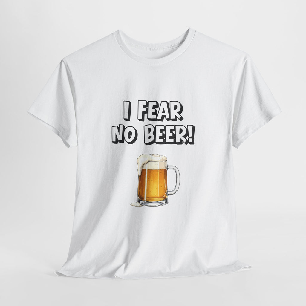 I Fear No Beer T-Shirt – Funny Beer Mug Graphic Tee for Beer Lovers